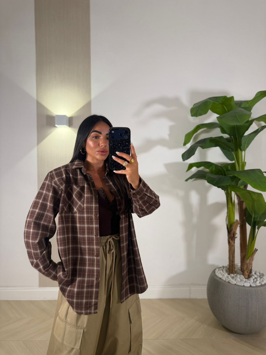 Camicia Roger Marrone