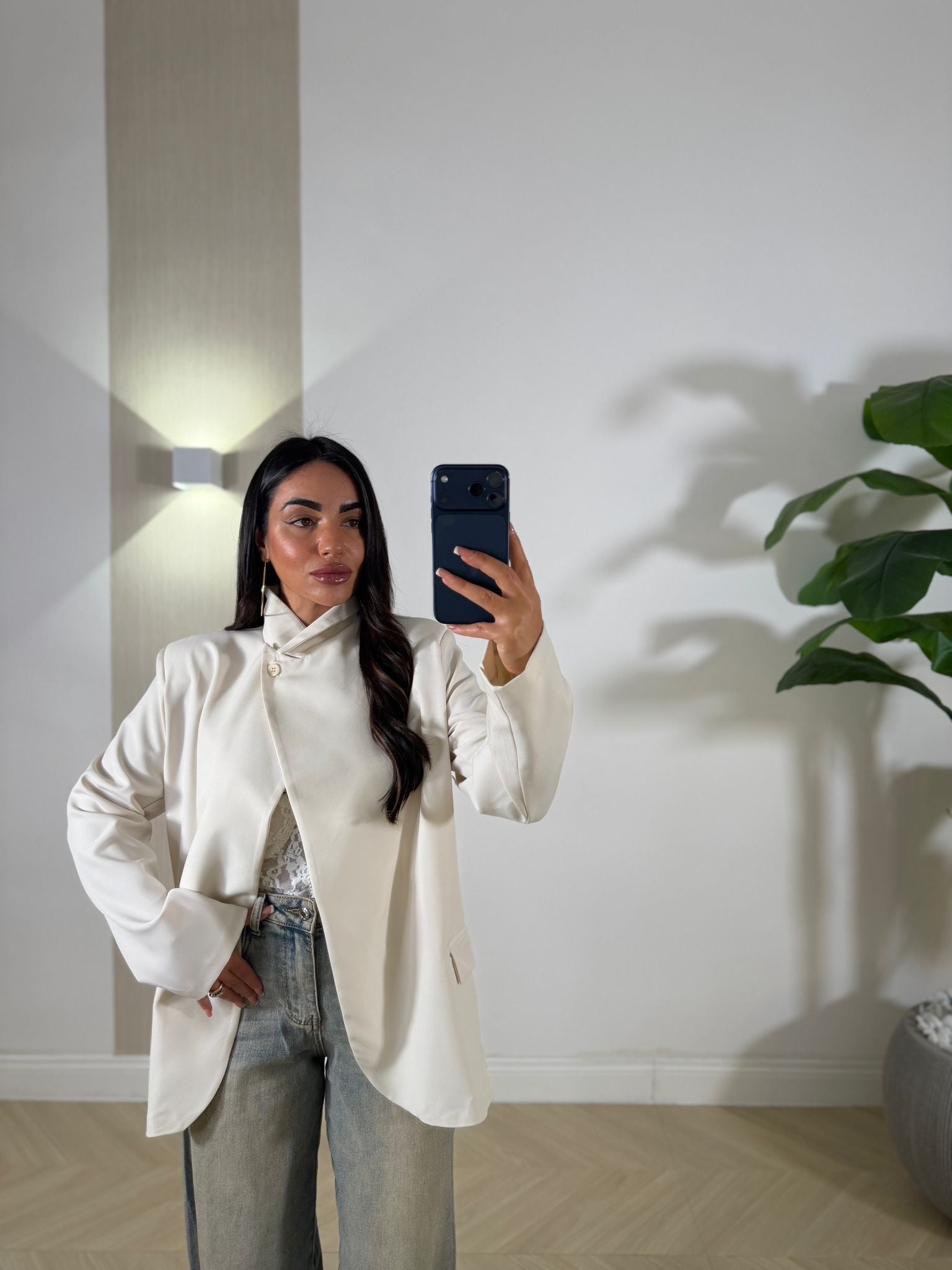 Mantella a Giacca Panna