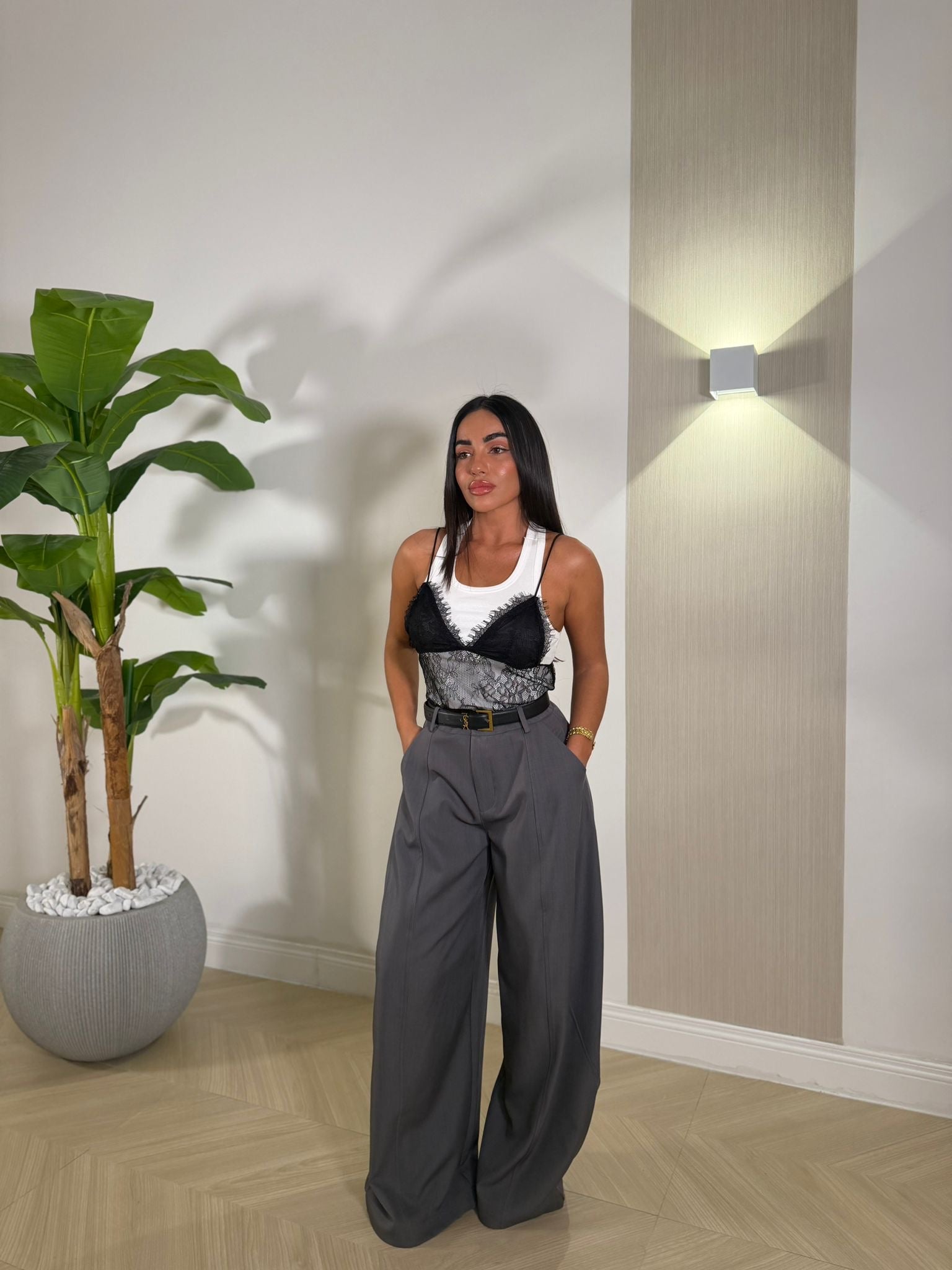 Pantalone Candace Grigio