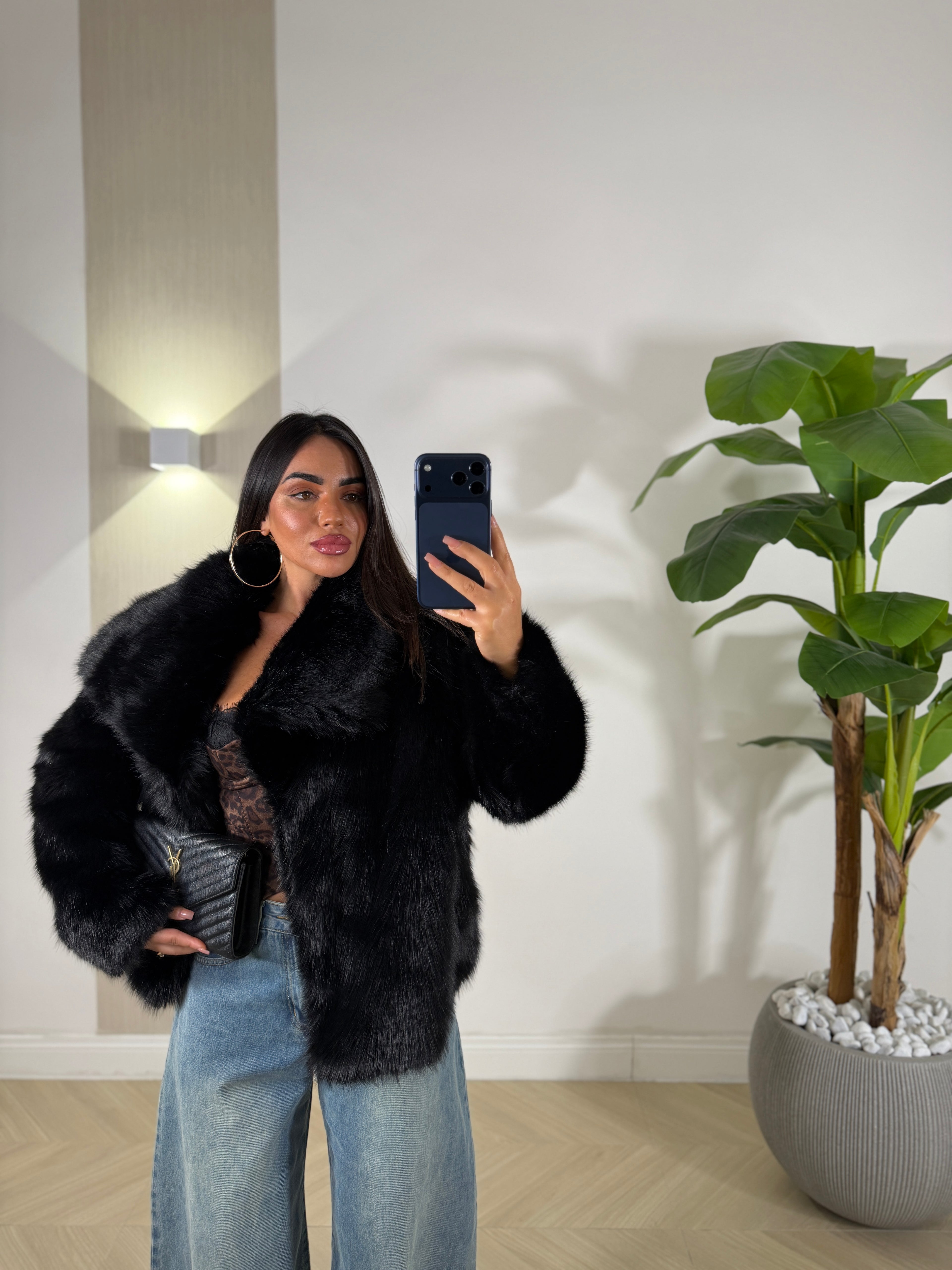 Pelliccia Morbidosa Nera