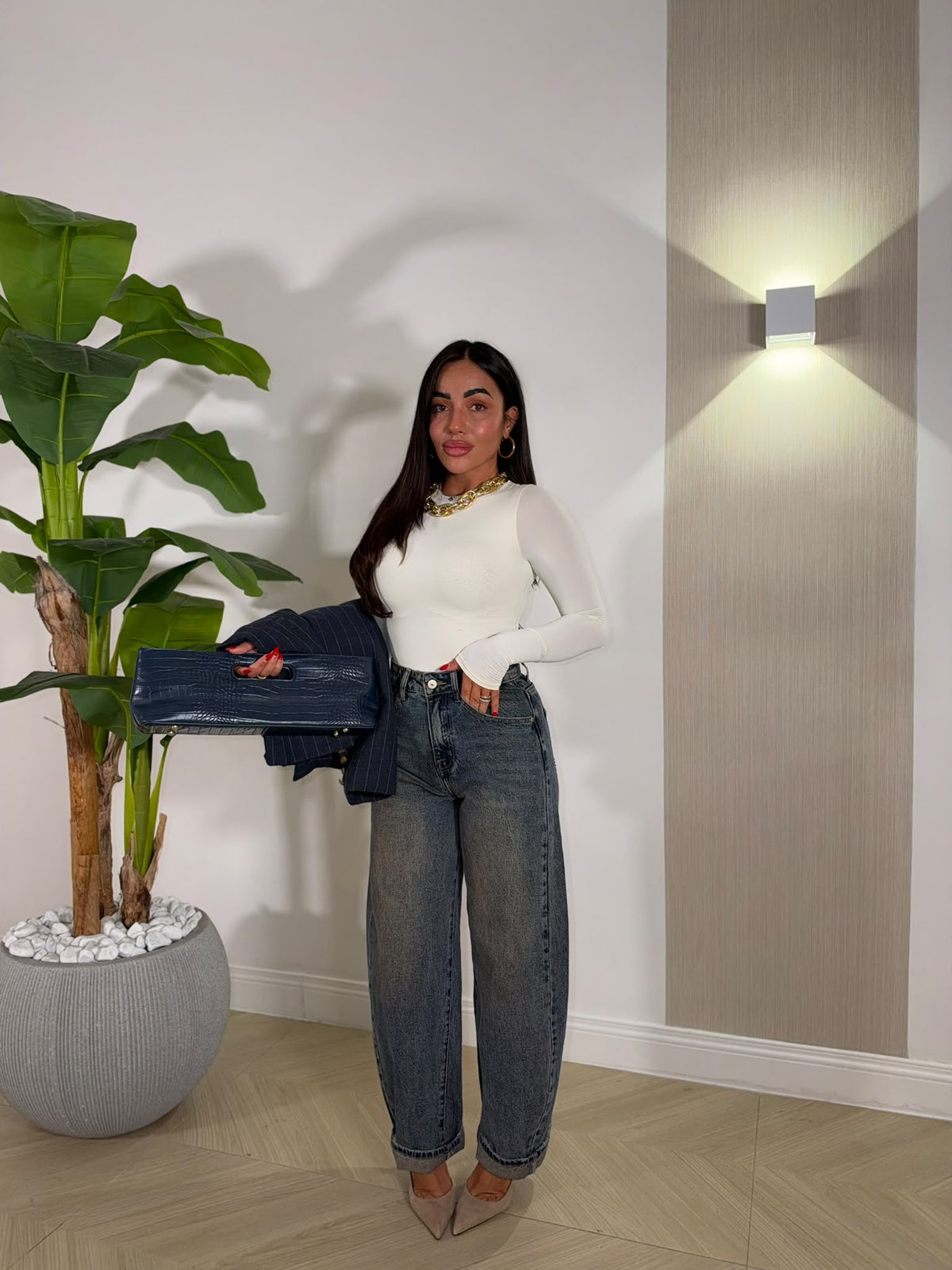Jeans Shiny Brown