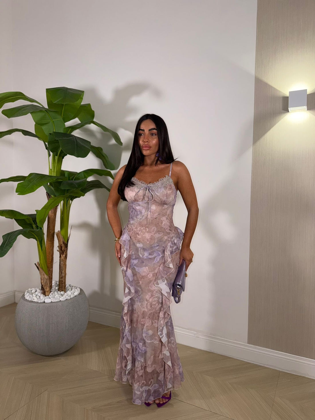 Dress Volan Viola