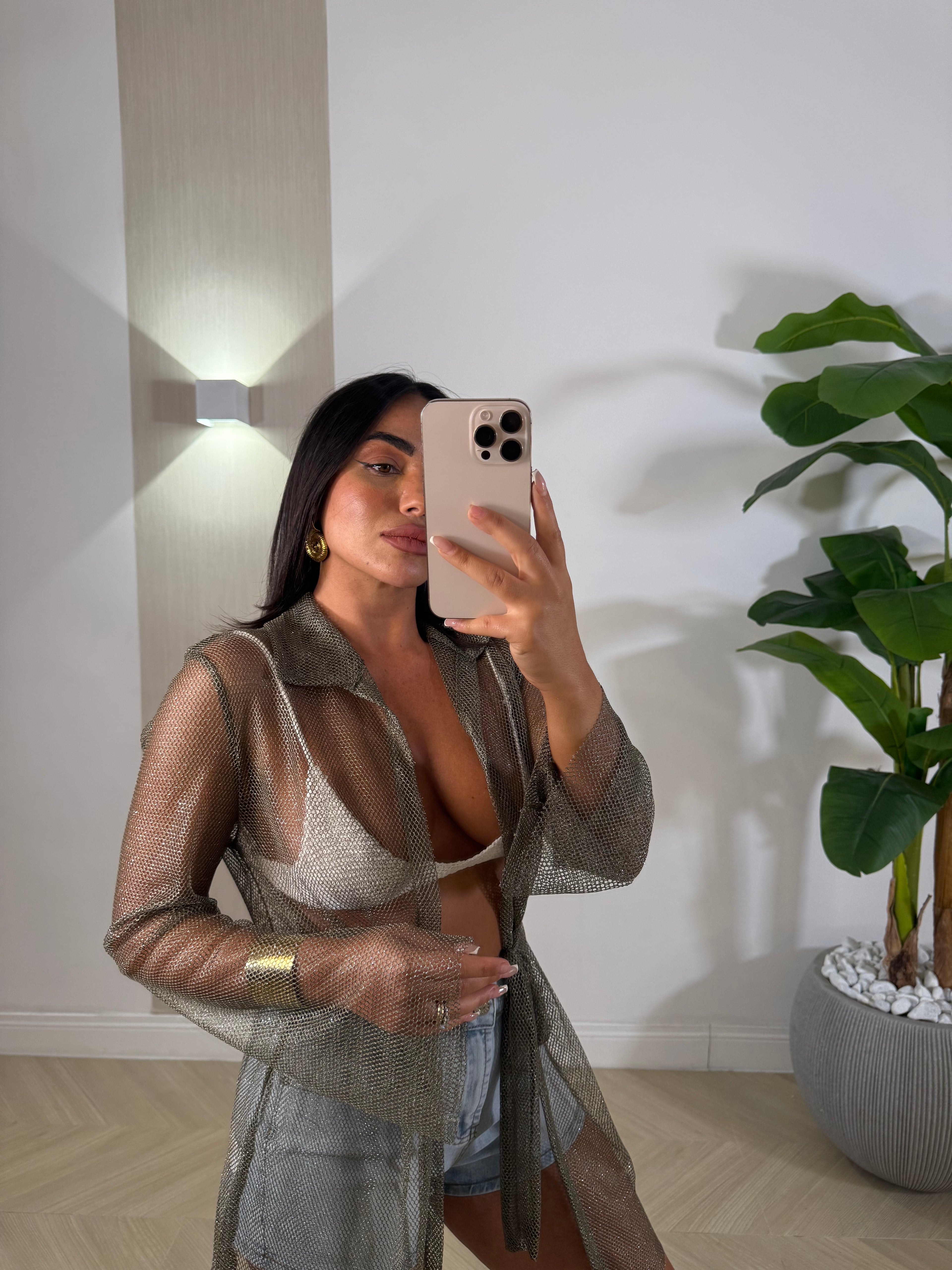 Camicia Kimono Traforata
