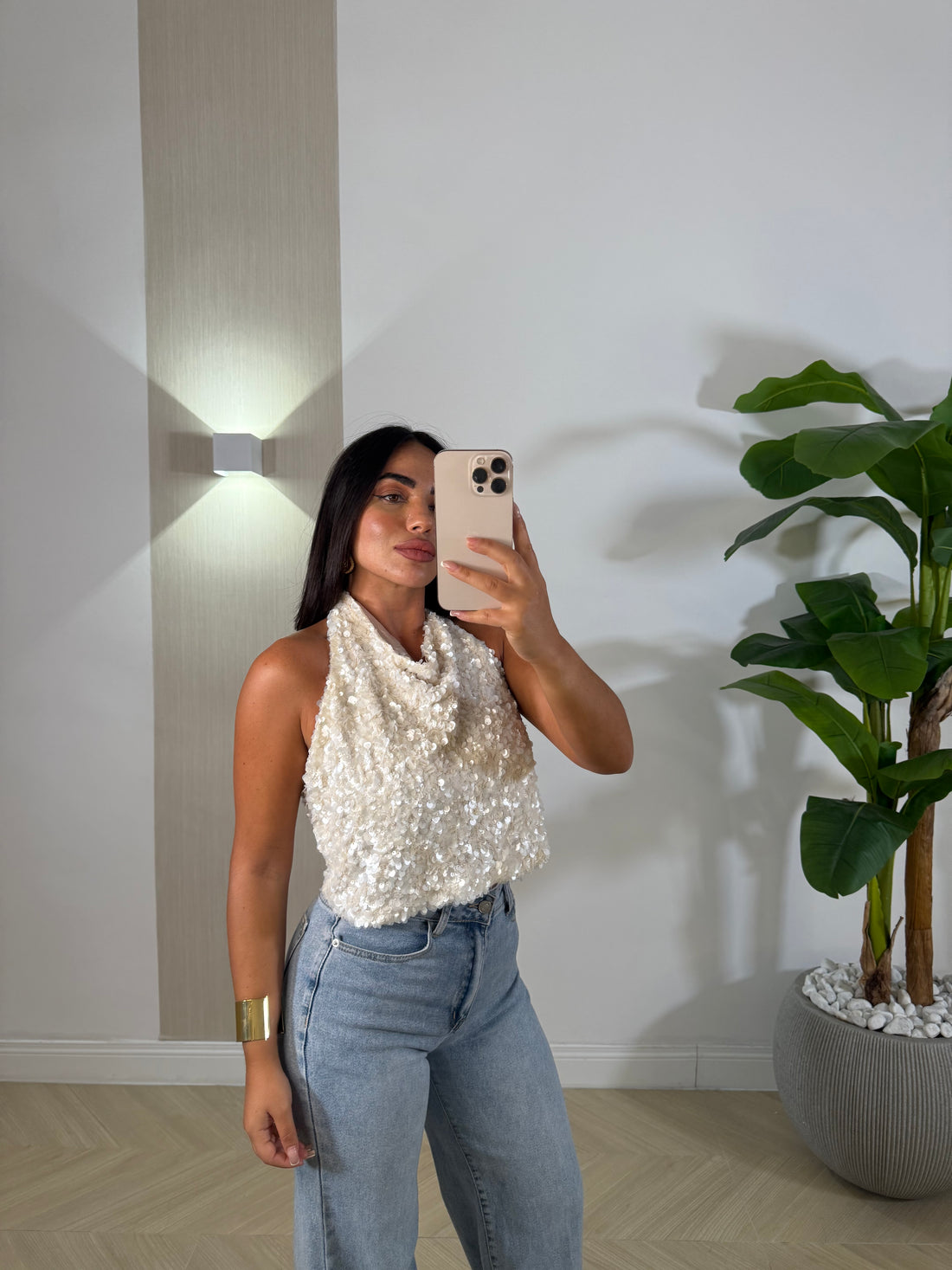 Top Rachel Paiettato