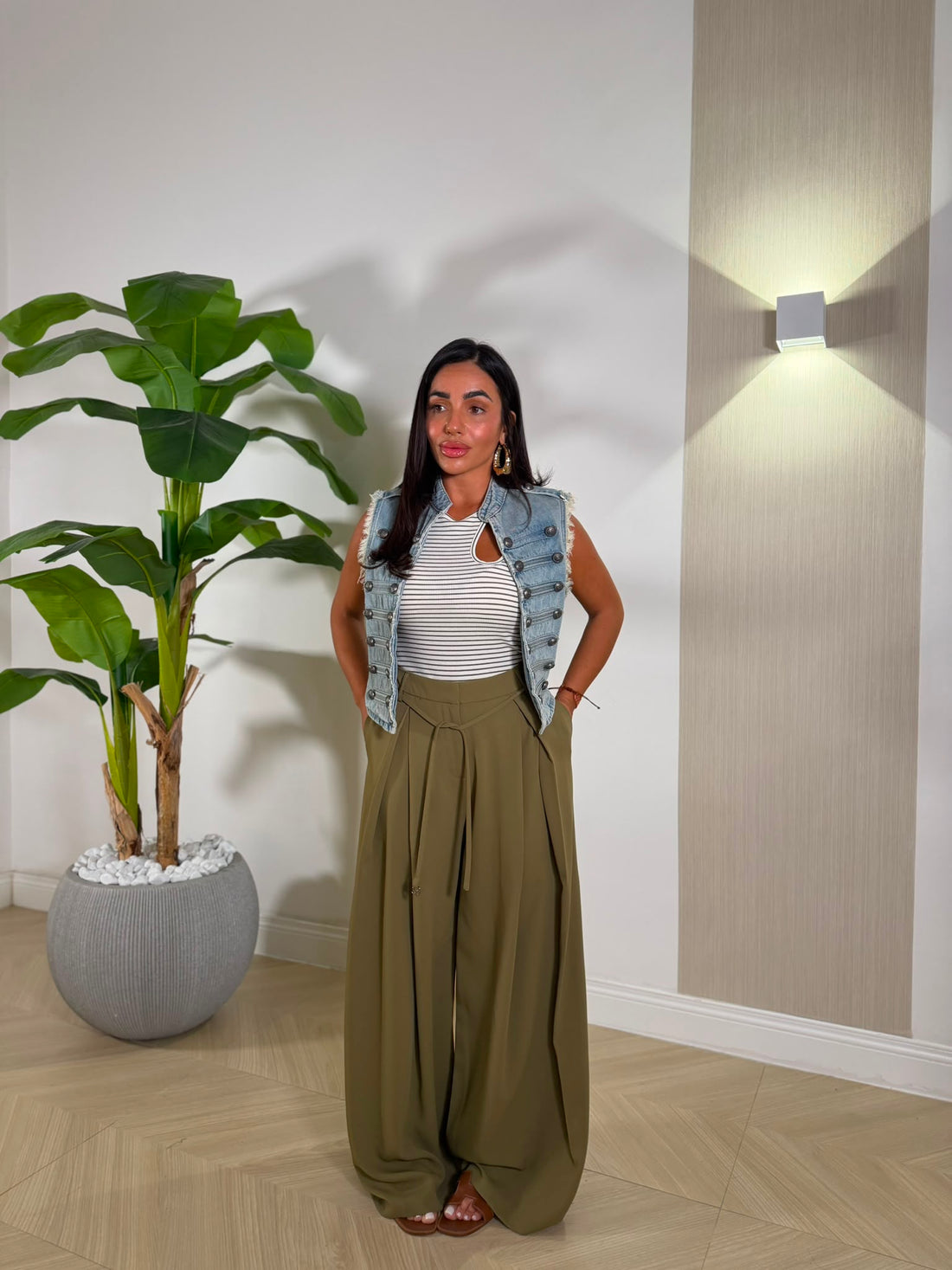 Pantalone Djamila Verde