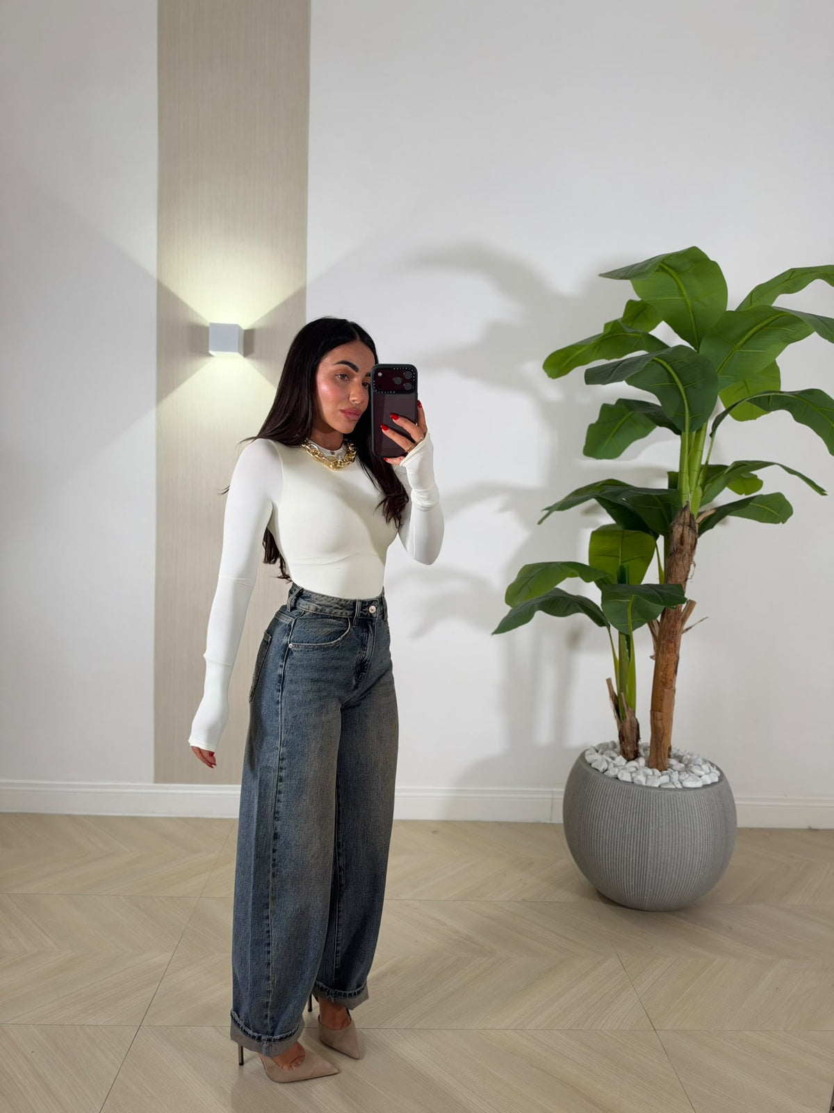 Jeans Shiny Brown