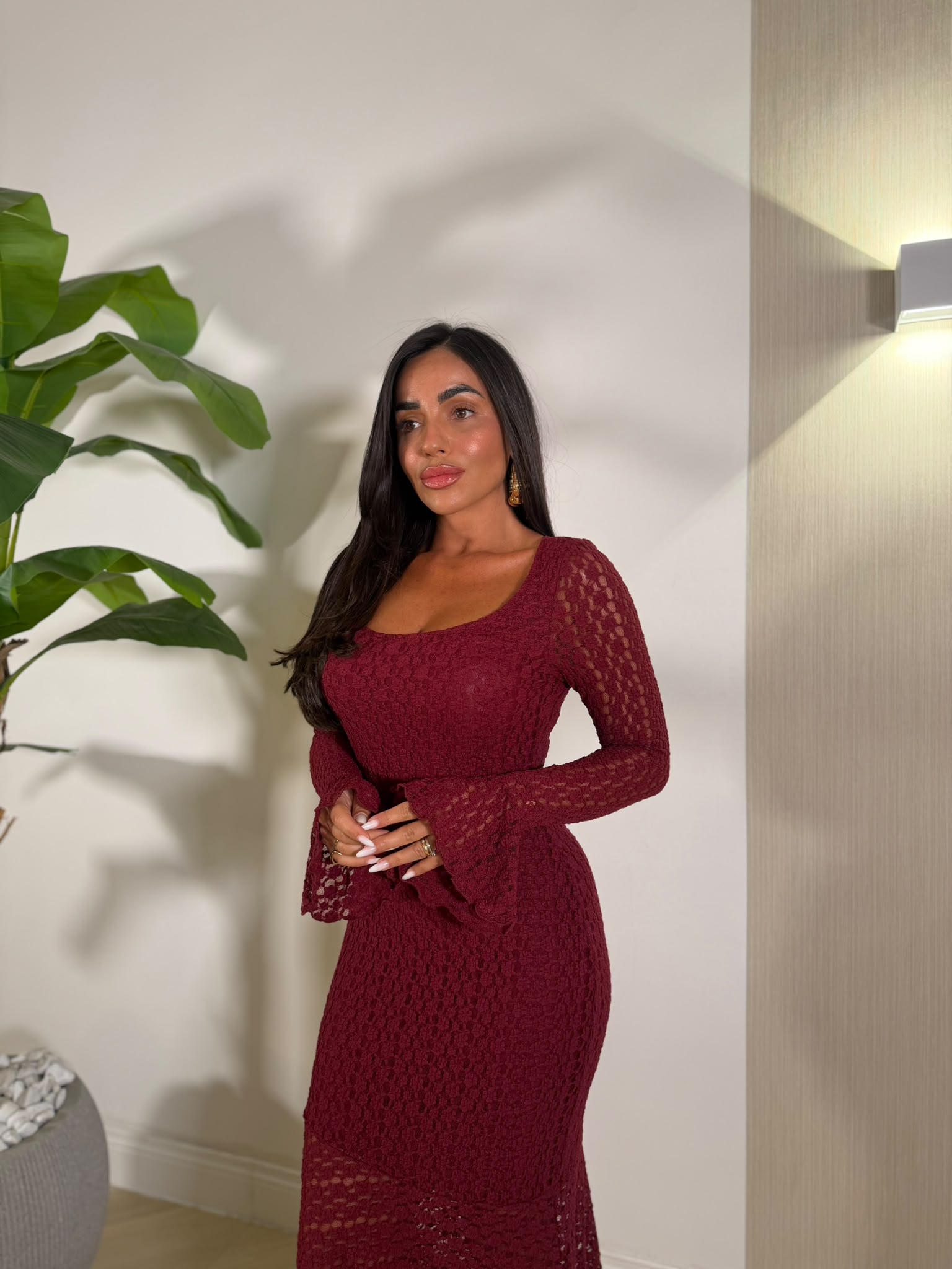 Dress Kenza Bordeaux