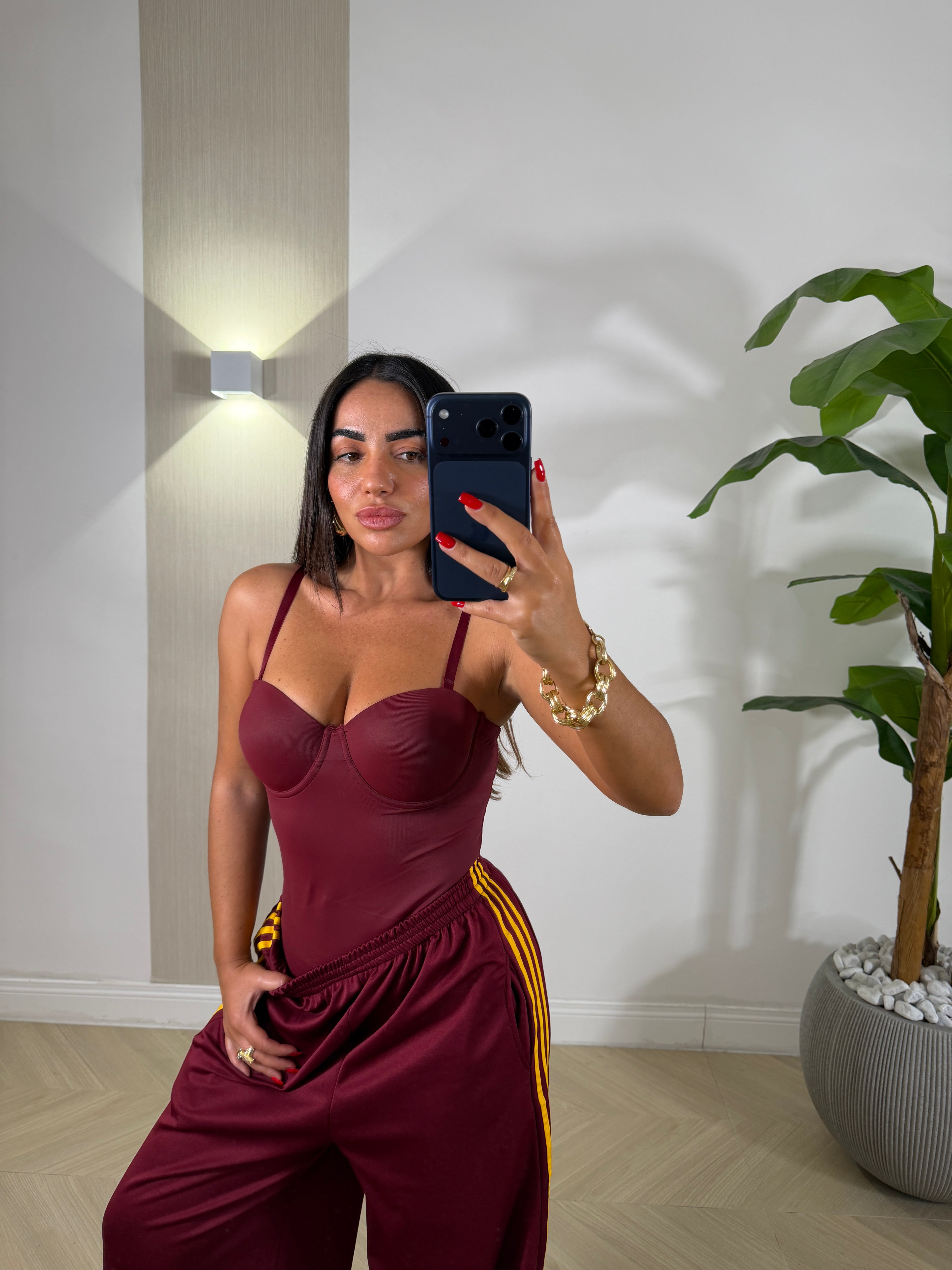 Body Contenitivo Bordeaux