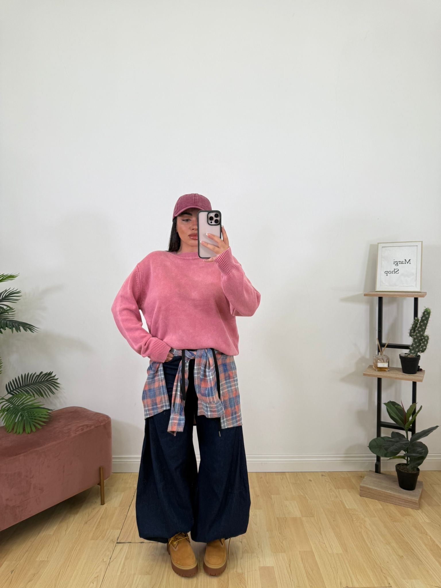 Jeans Con Camicia in vita
