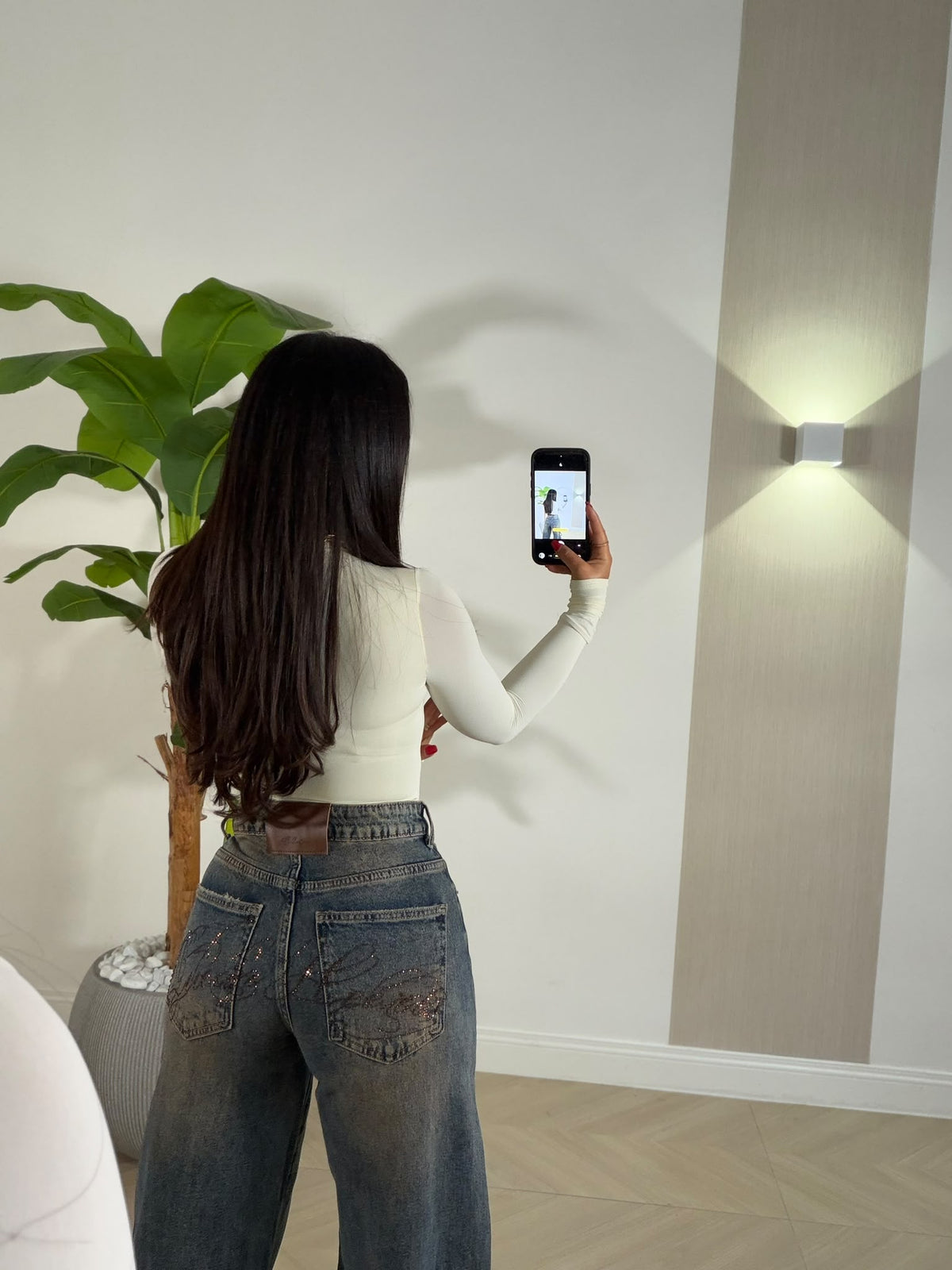 Jeans Shiny Brown