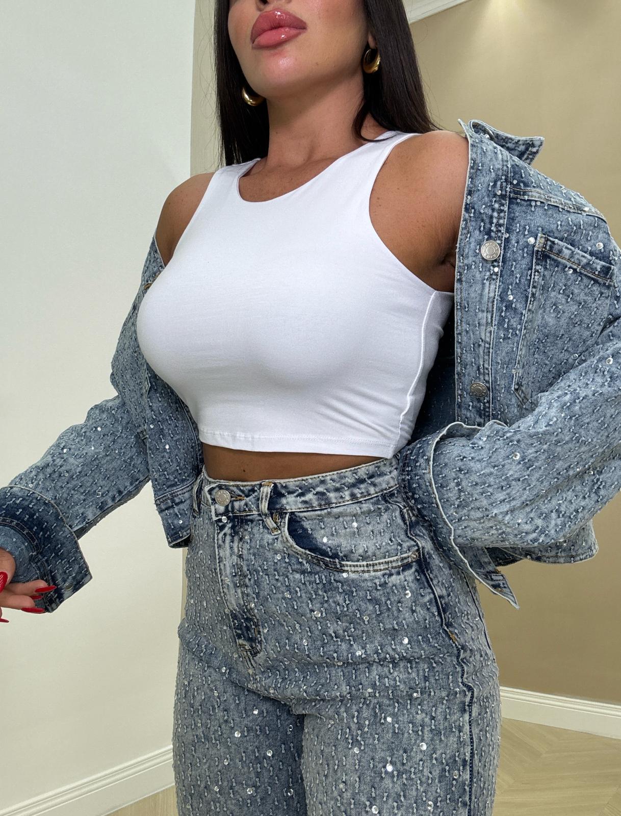 Canotta crop elastica