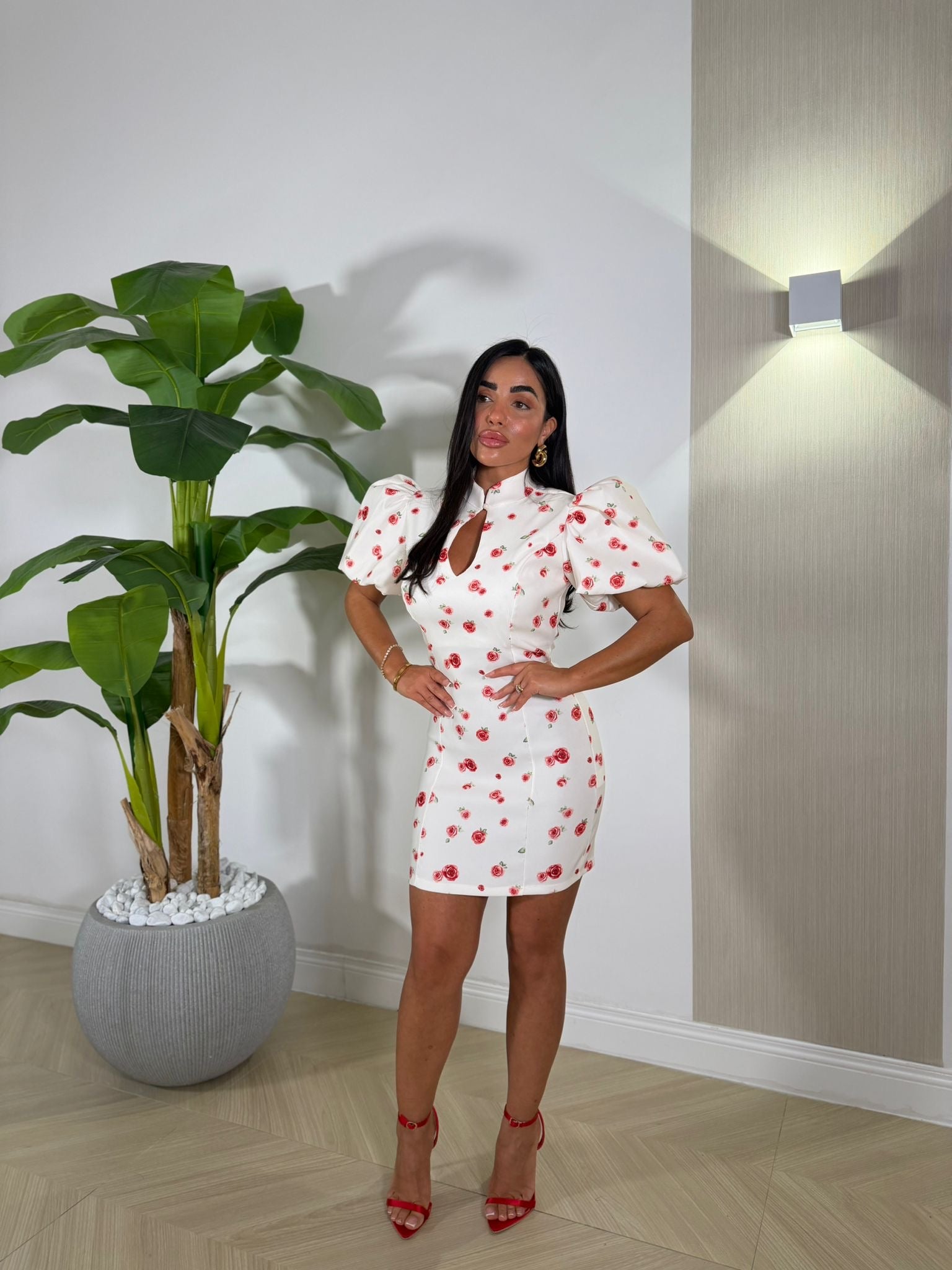 Dress Fiorellini Rossi