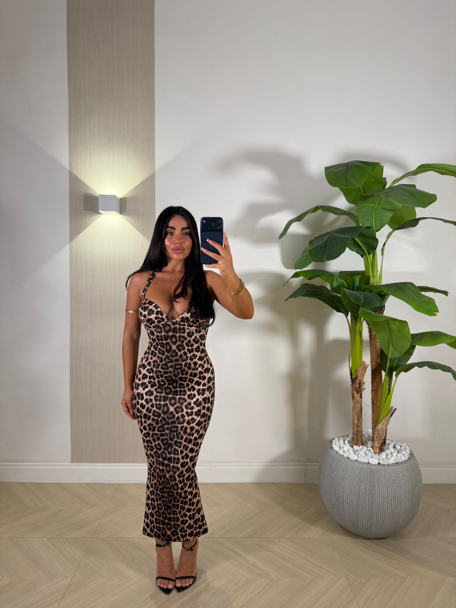 Dress Nicolle Leopard