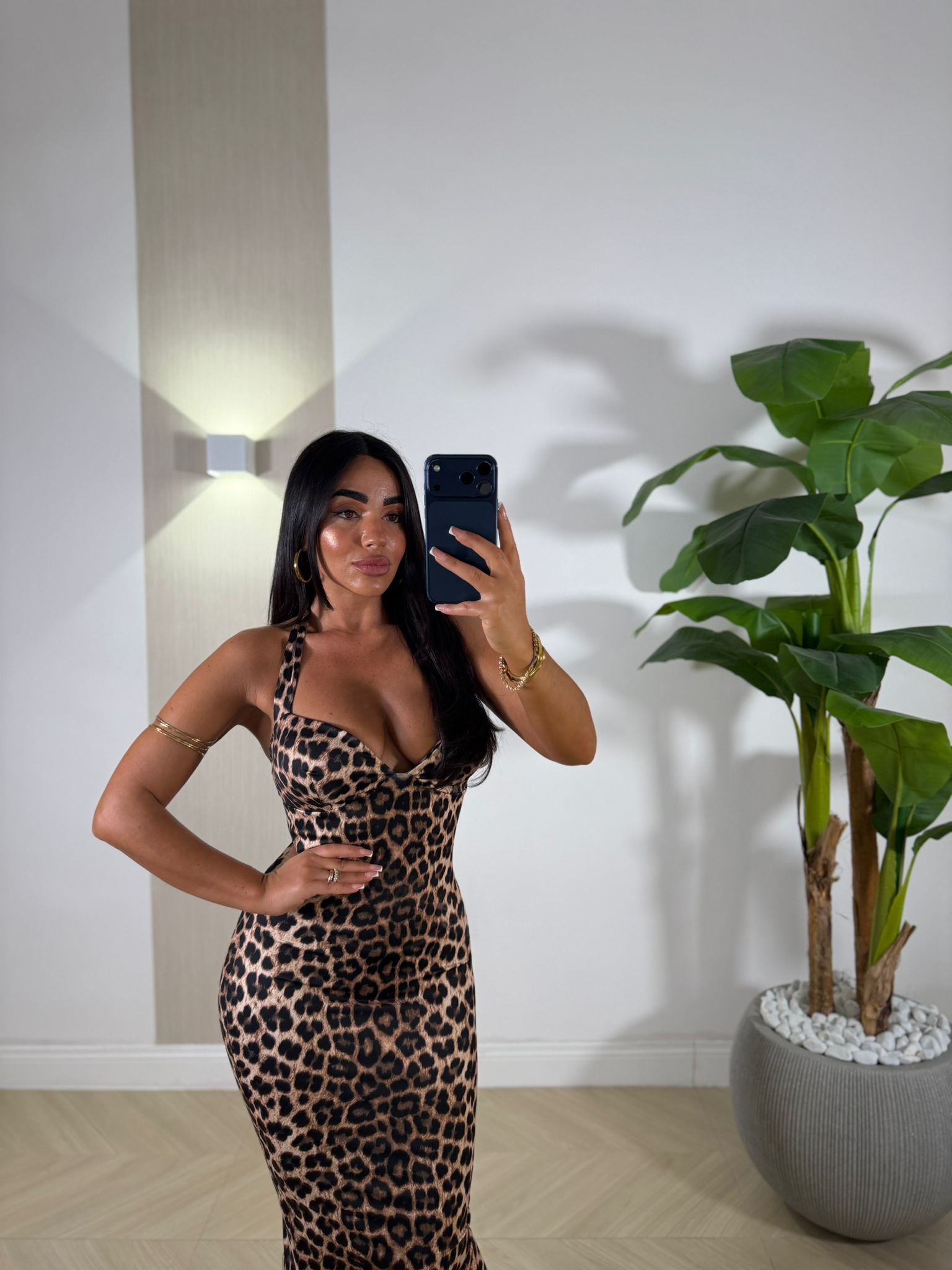 Dress Nicolle Leopard