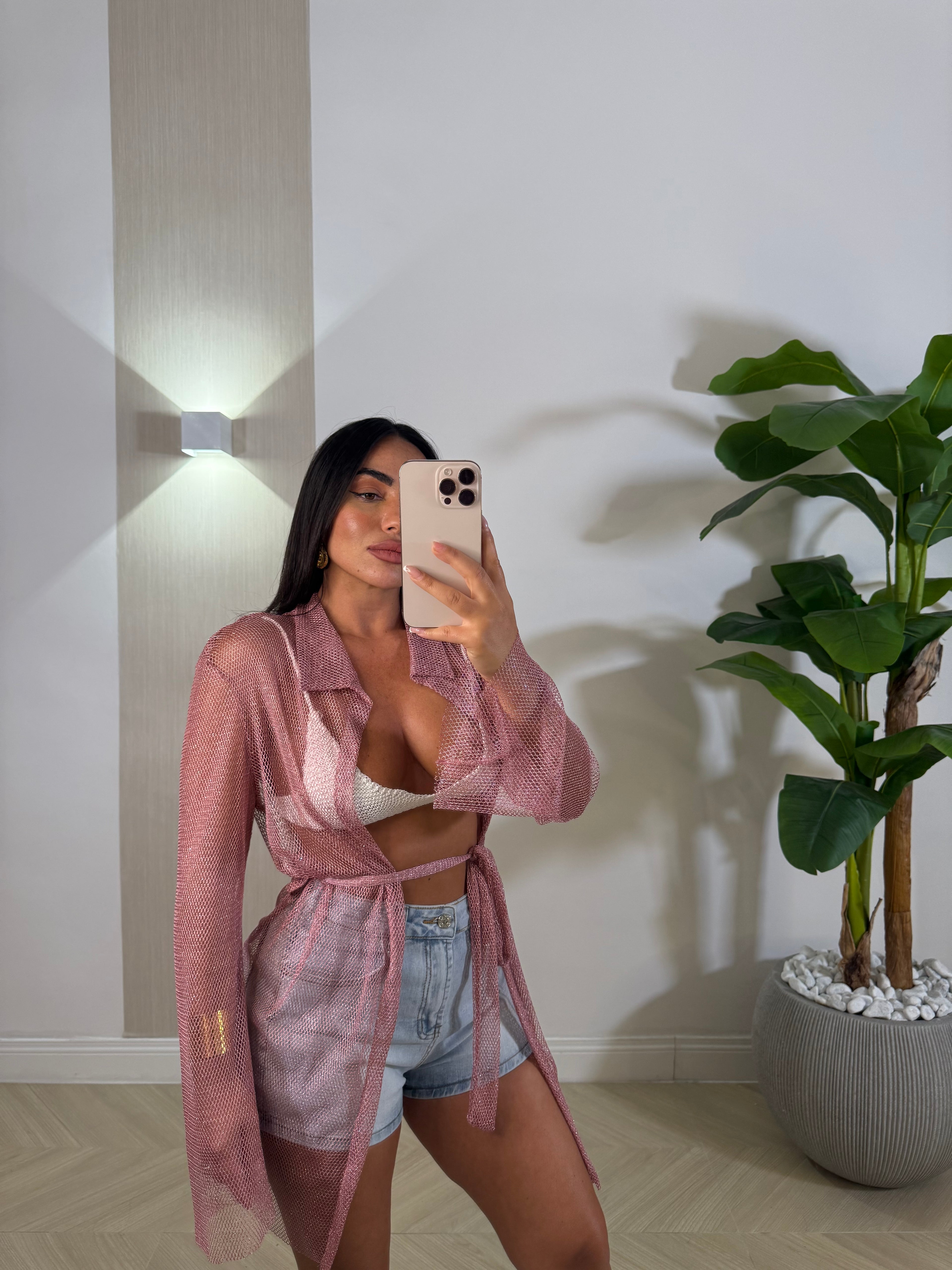 Camicia Kimono Traforata