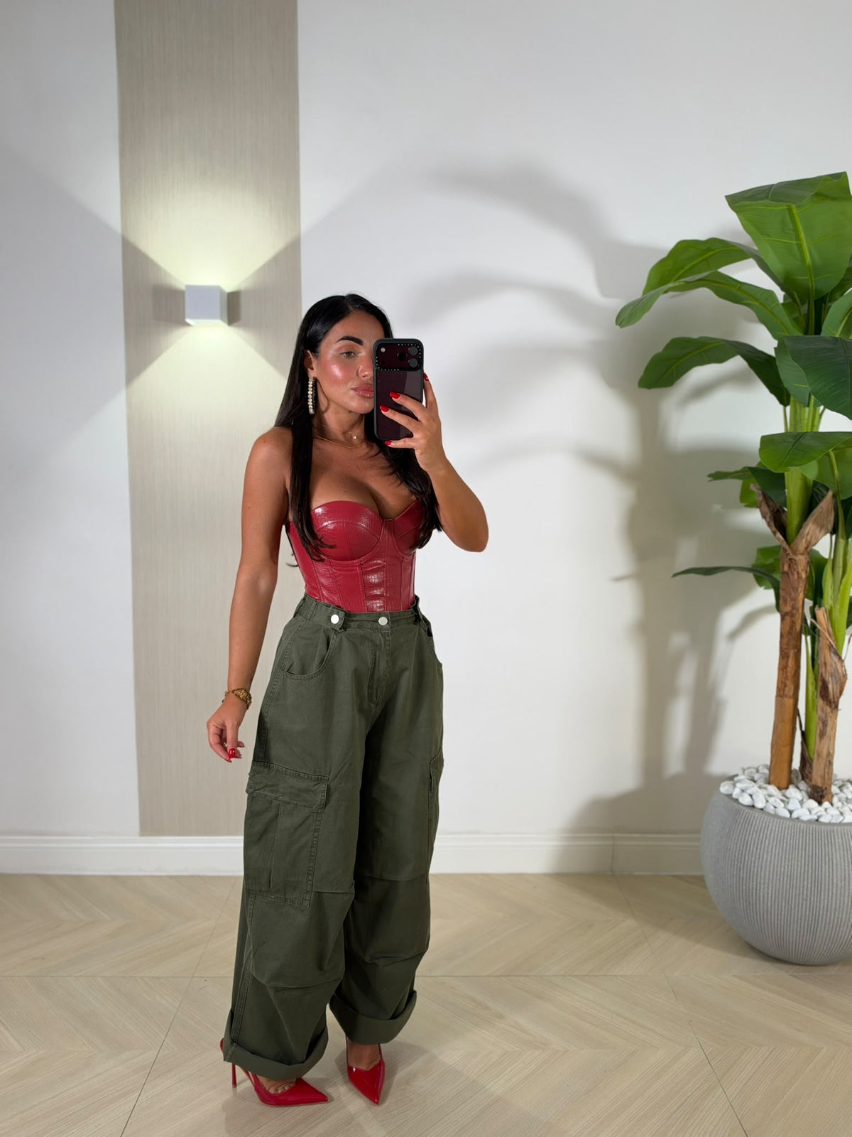 Pantalone Cargo Green