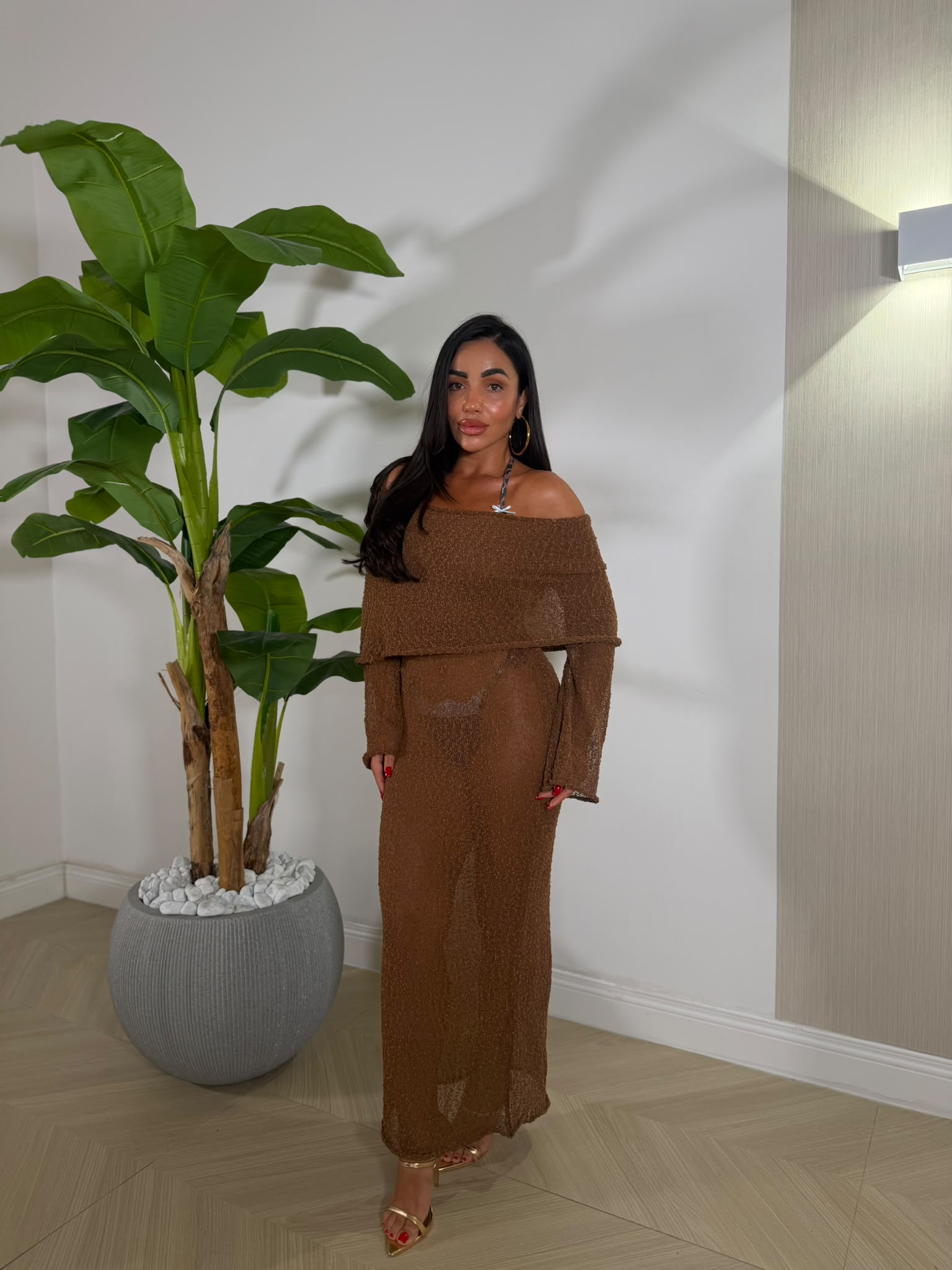 Dress Mermaid Marrone
