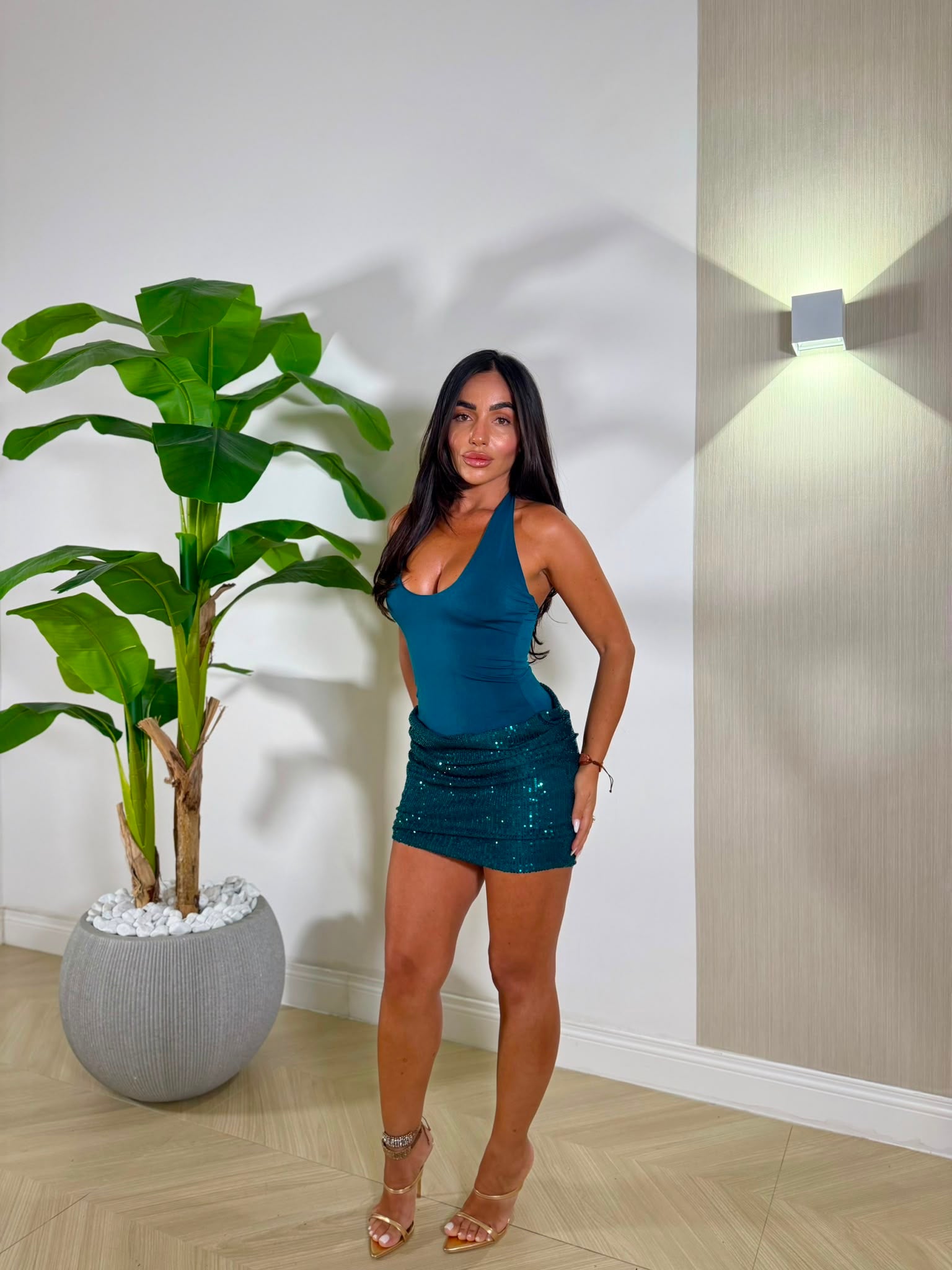 Dress Karol Petrolio