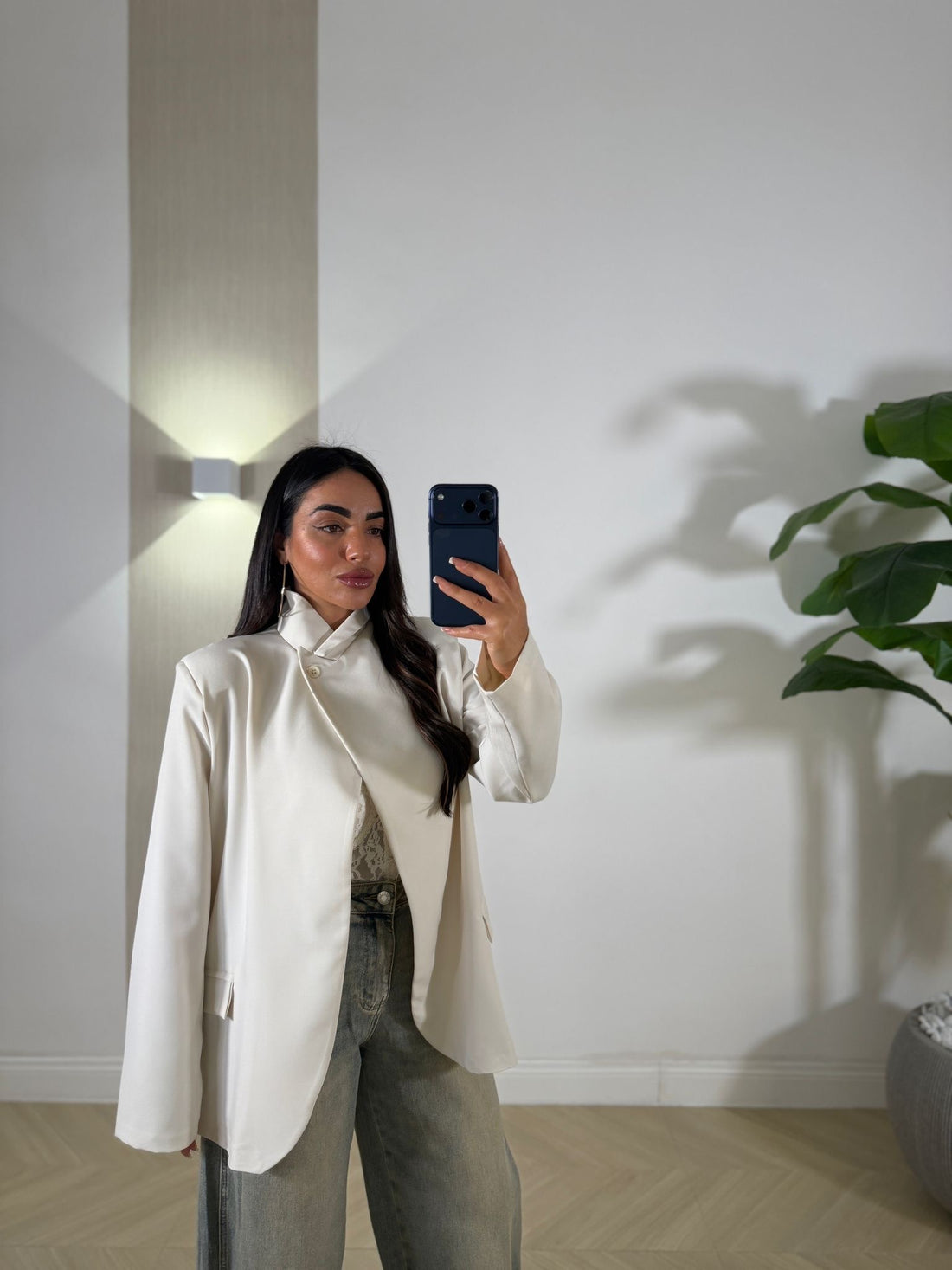 Mantella a Giacca Panna