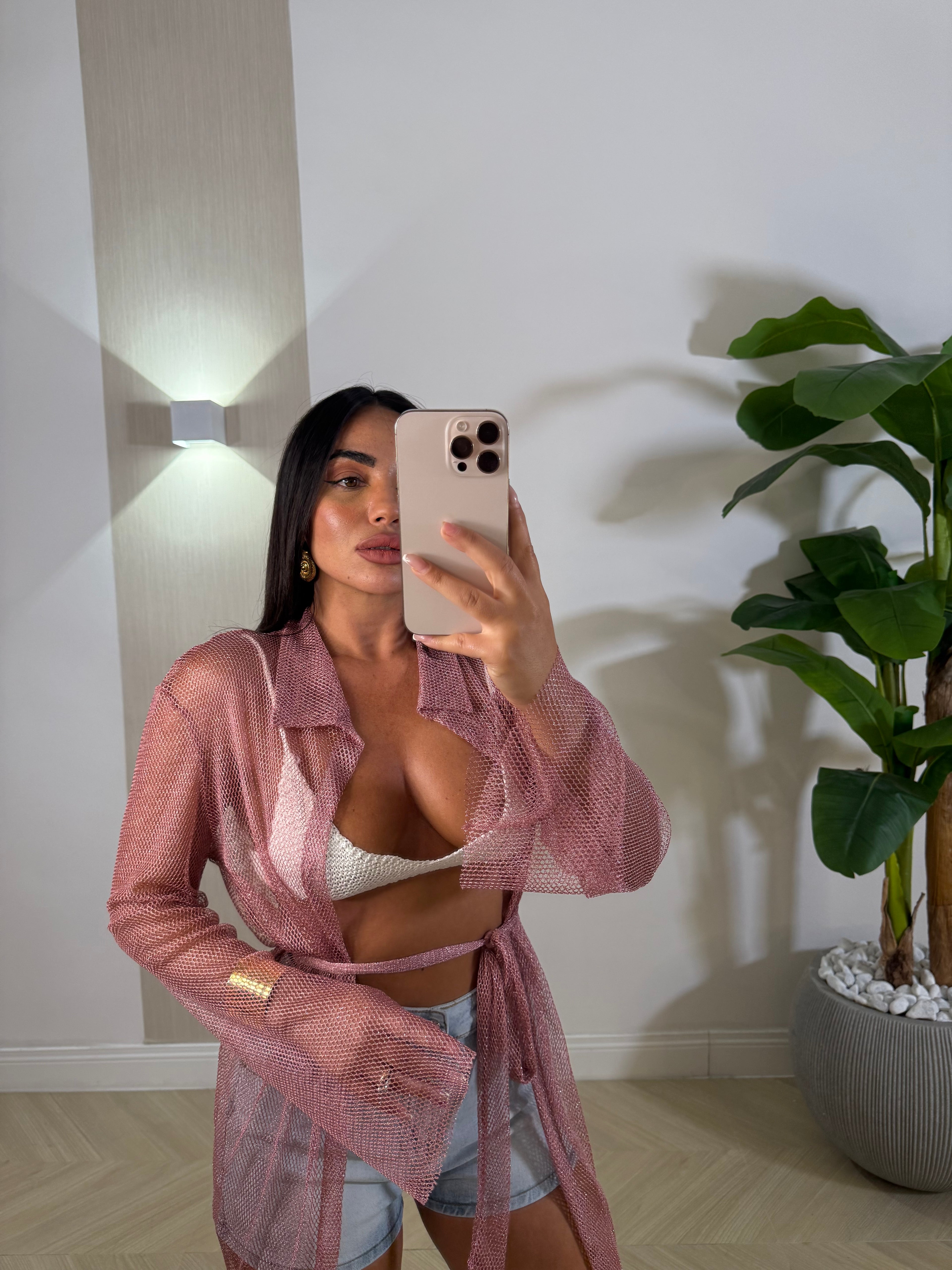Camicia Kimono Traforata