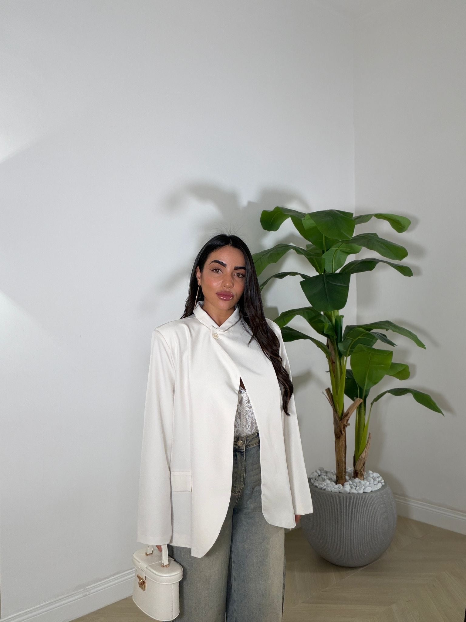 Mantella a Giacca Panna