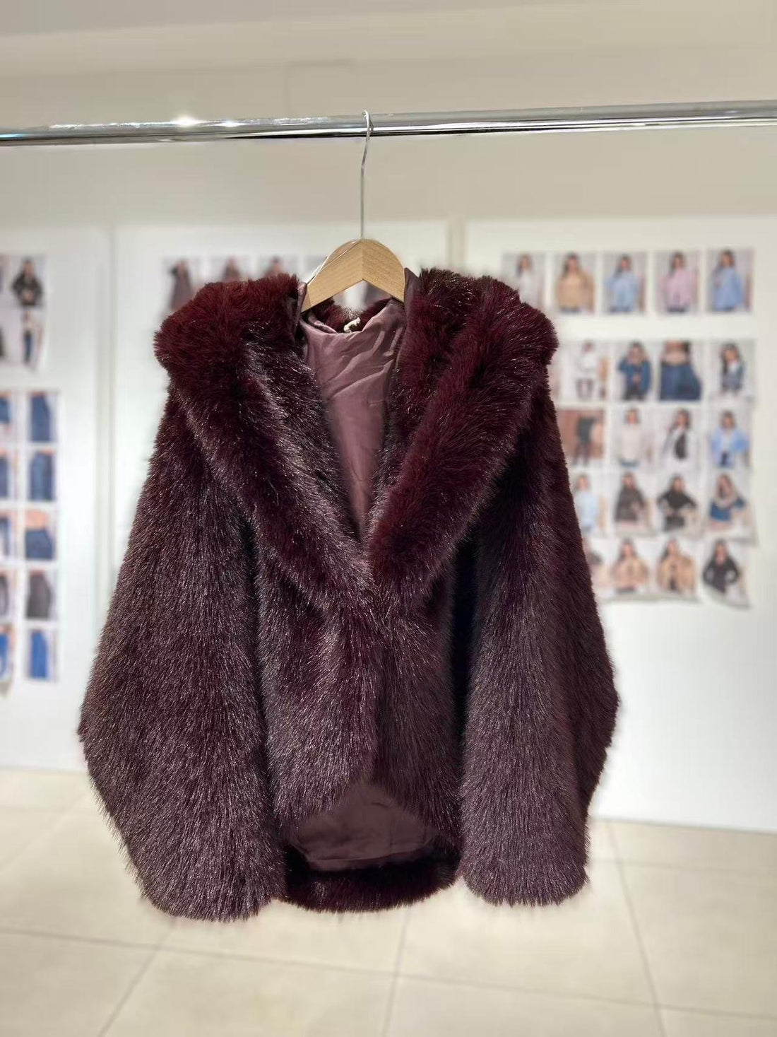 Pelliccia Barbie Bordeaux