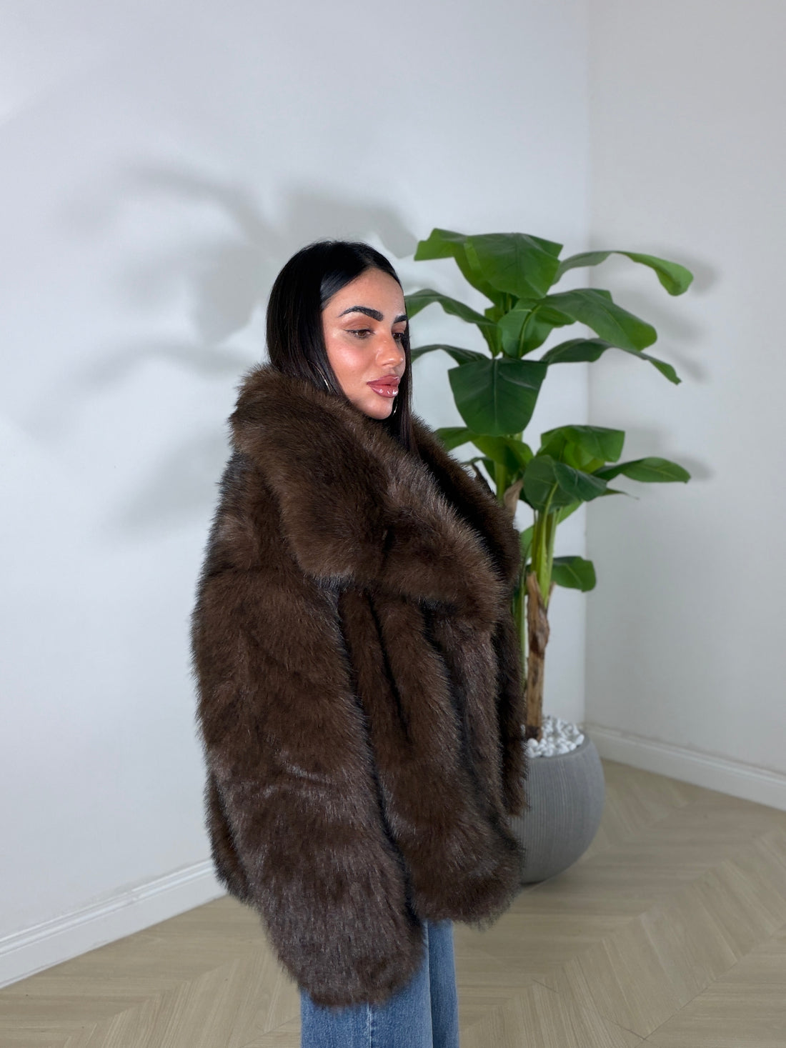 Pelliccia Morbidosa Marrone