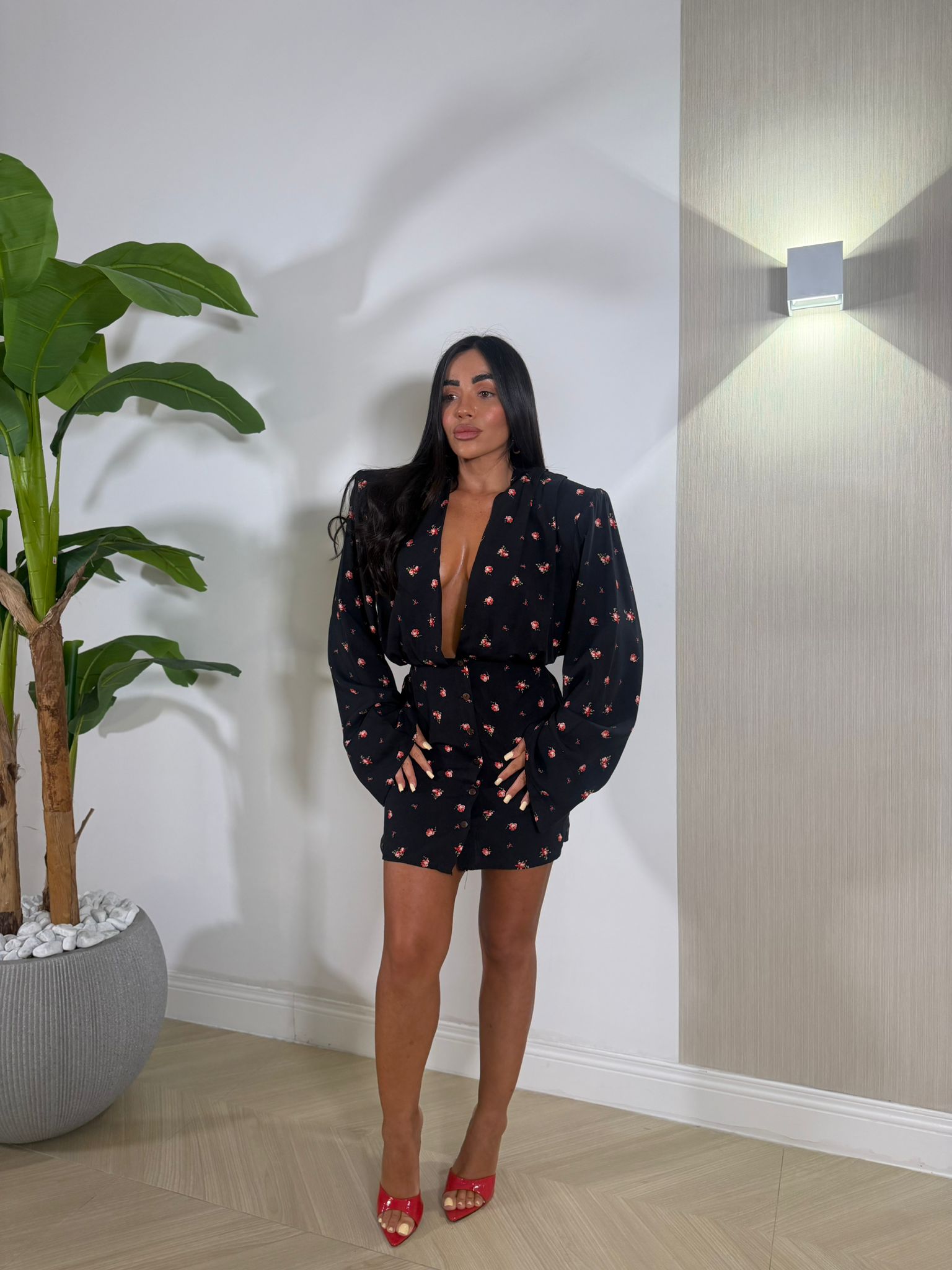 Dress Camicia Fiori