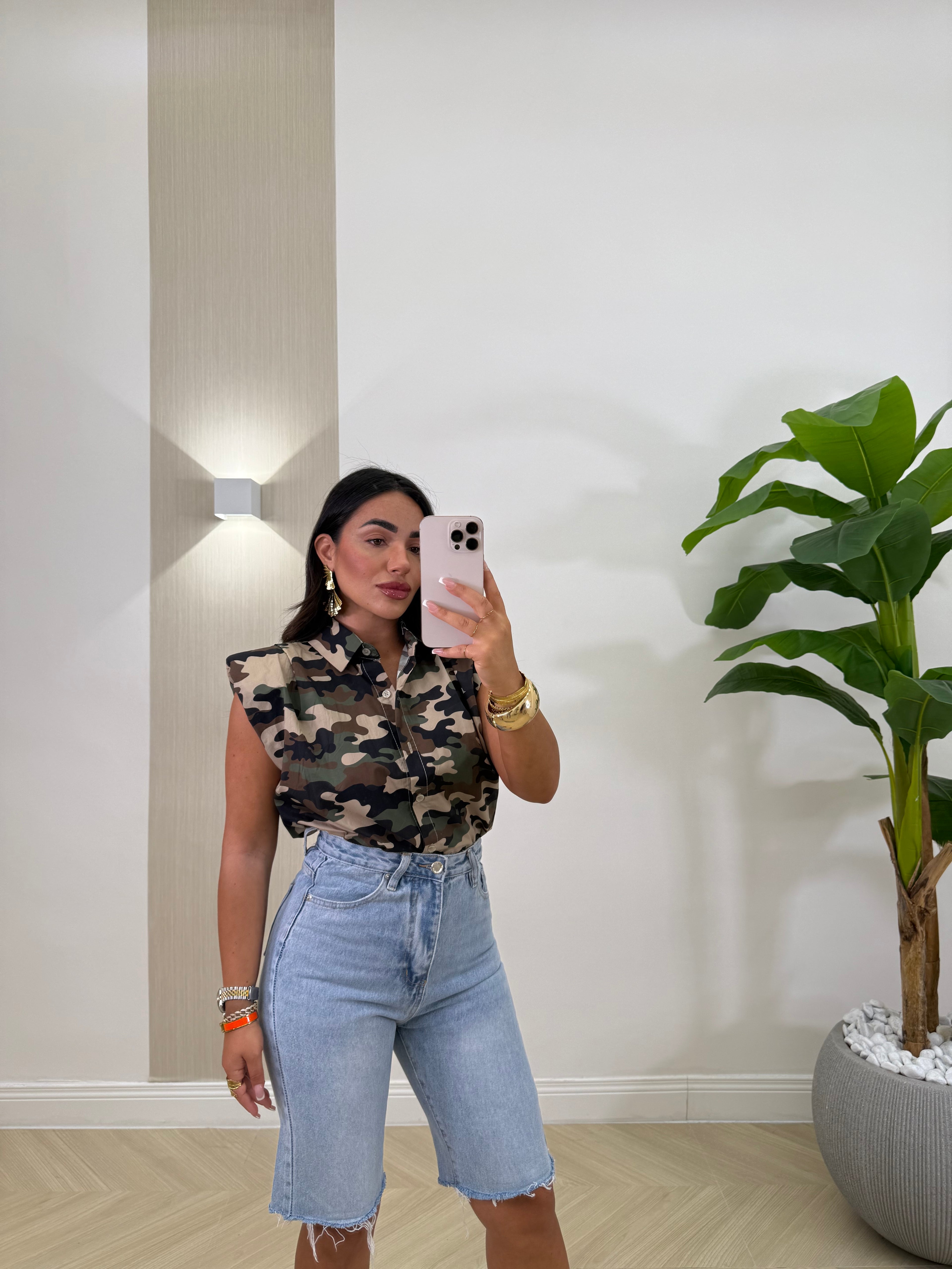 Camicia spallina mimetica