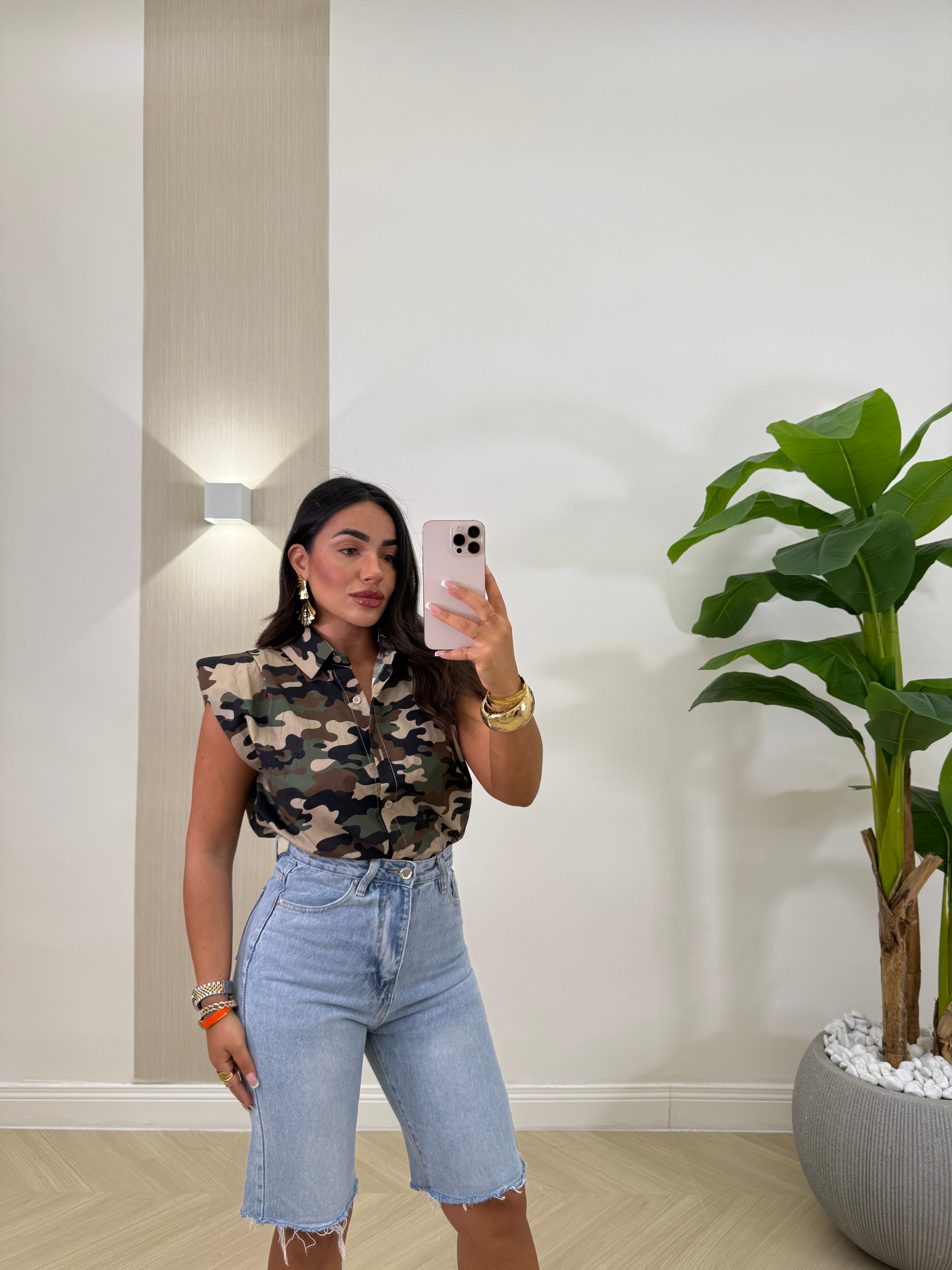 Camicia spallina mimetica