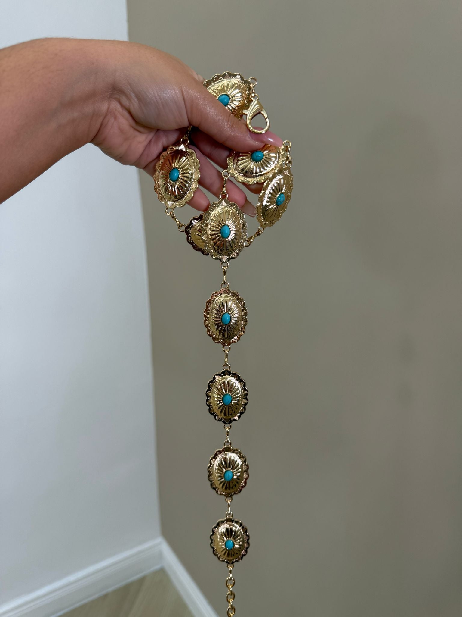 Cintura perla azzurra
