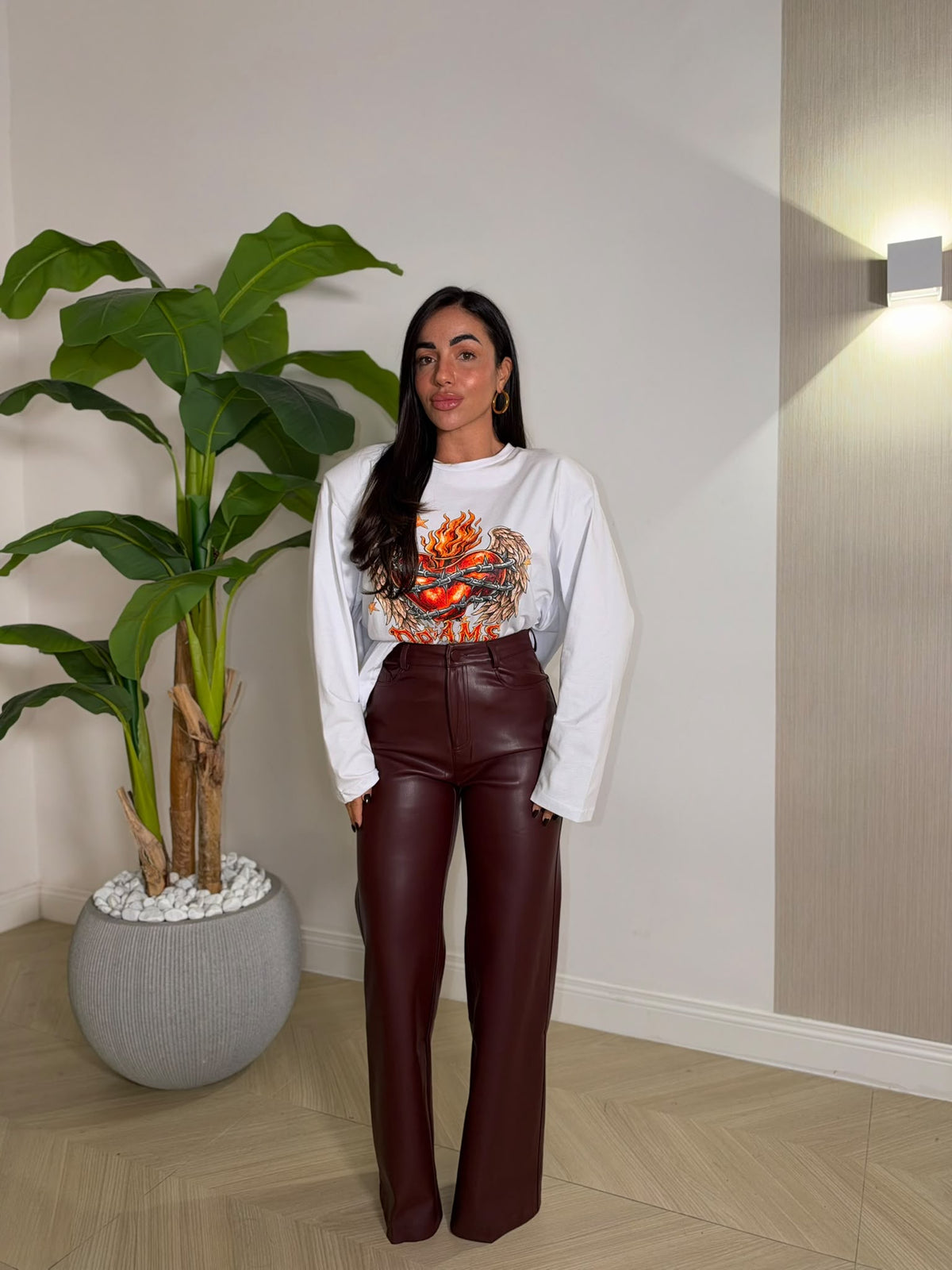 Pantalone Carlita Bordeaux