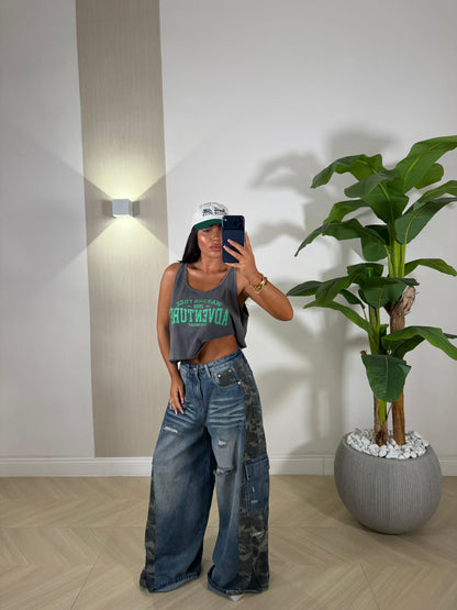Jeans Double Militare