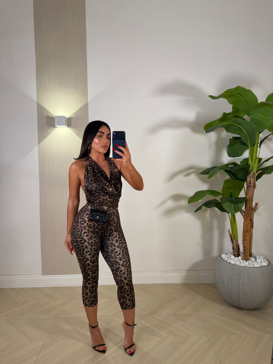 Jumpsuite Capri Leopardato