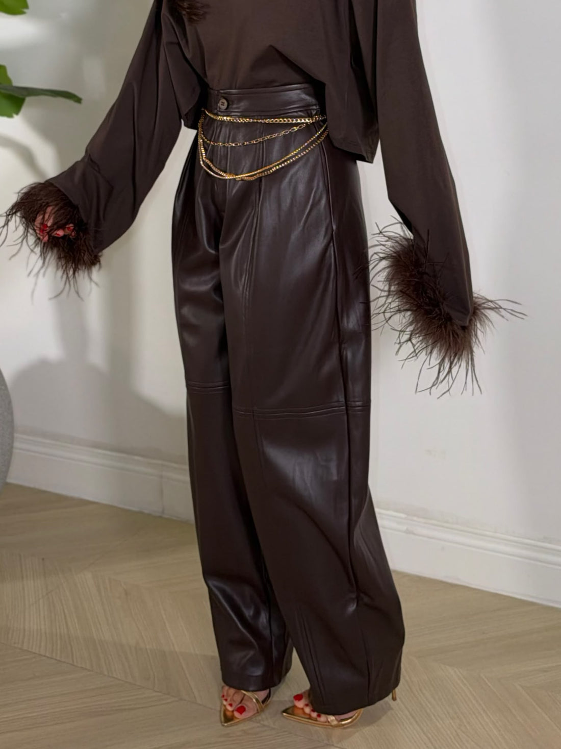 Pantalone Addison Marrone