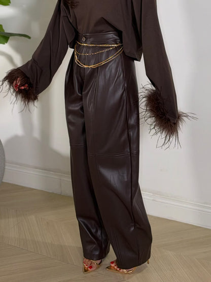 Pantalone Addison Marrone