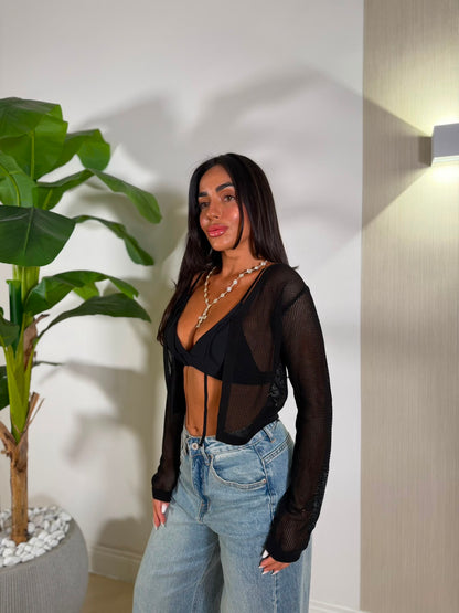 Cardigan Anita Nero