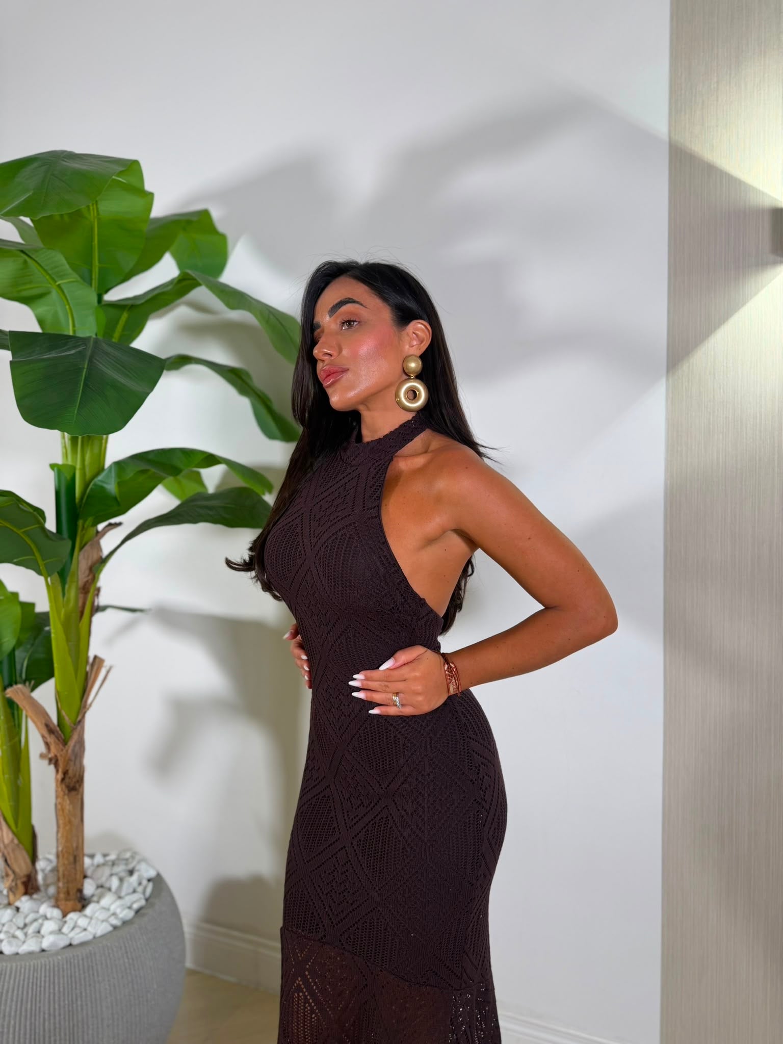 Dress Bronceador Marrone