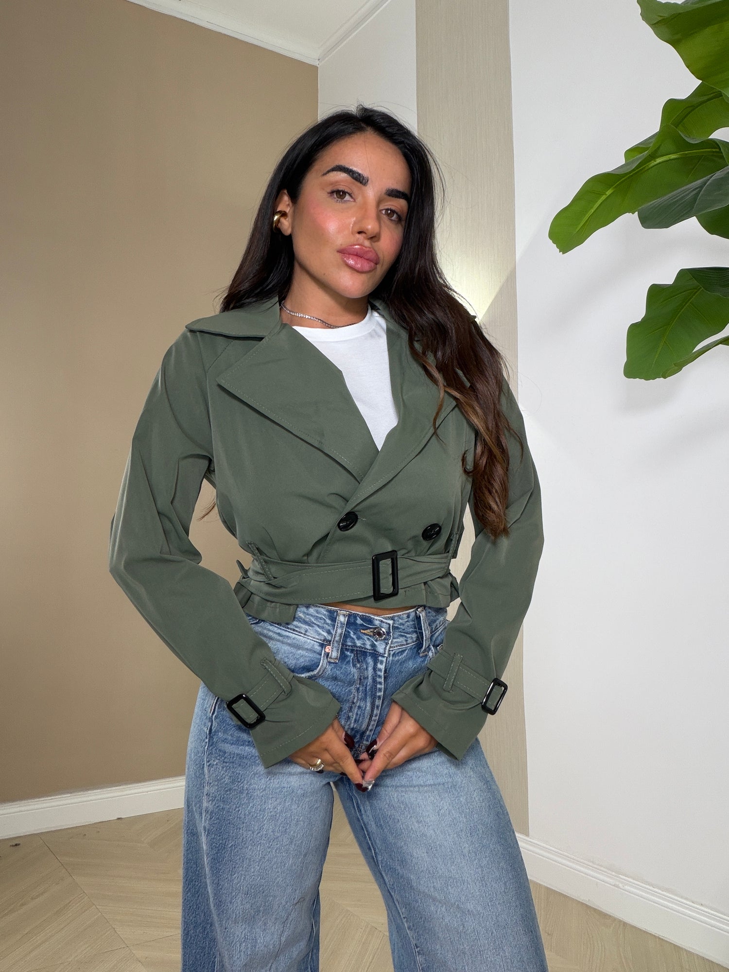 Giubbino Trench Crop
