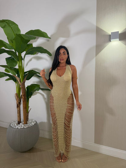 Dress Golden Laminato