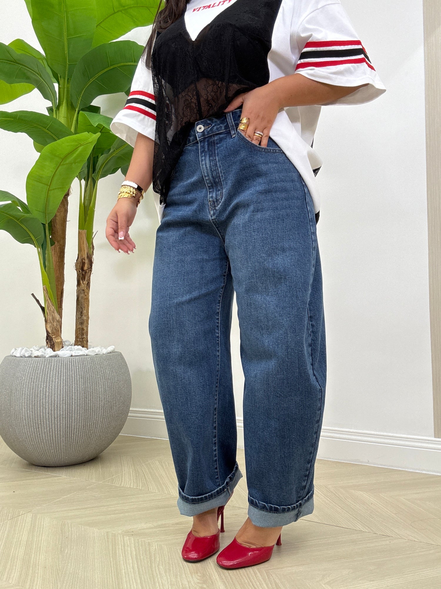 Jeans Ballon Blue