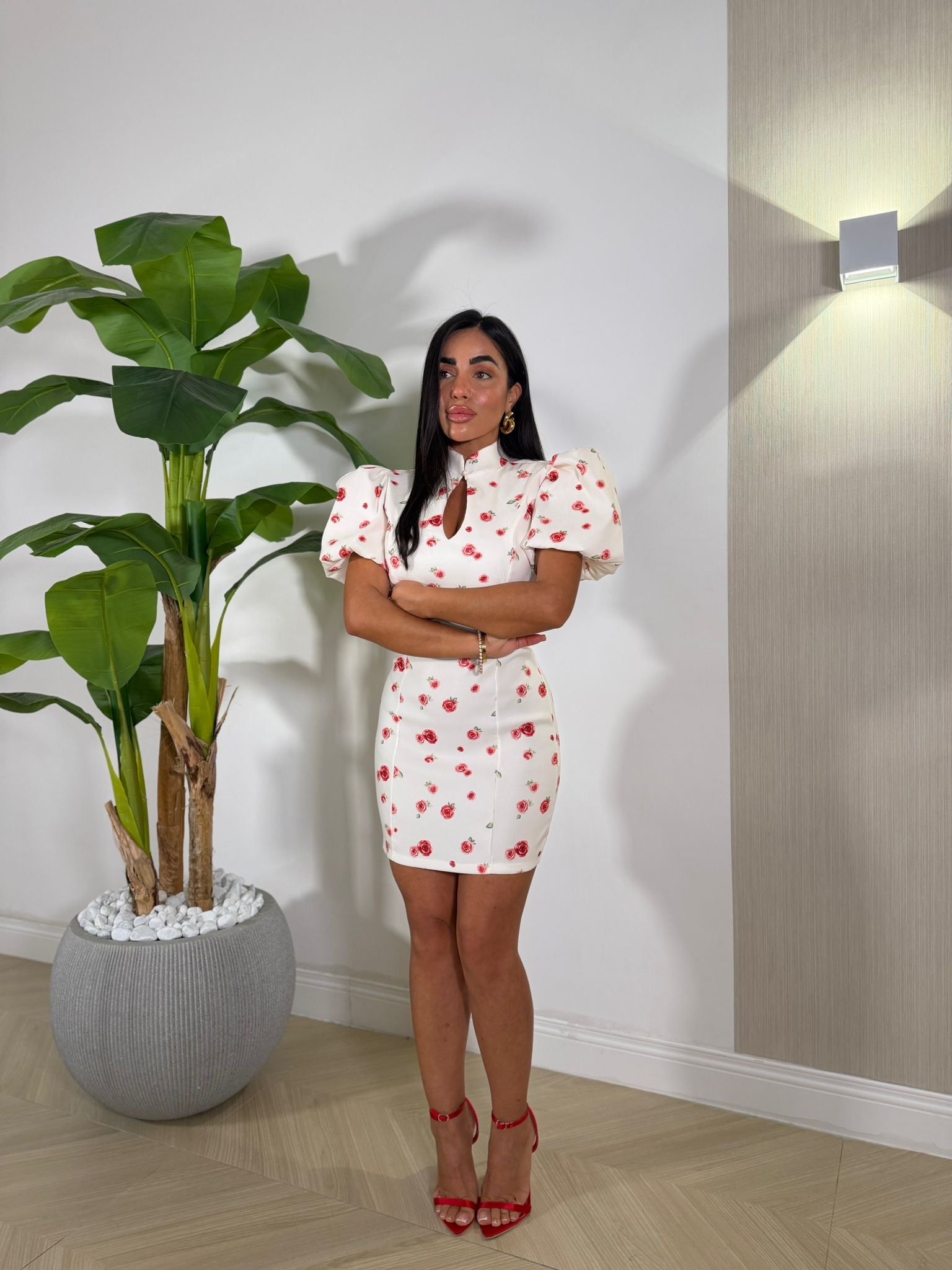 Dress Fiorellini Rossi