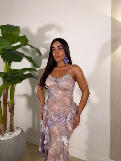 Dress Volan Viola