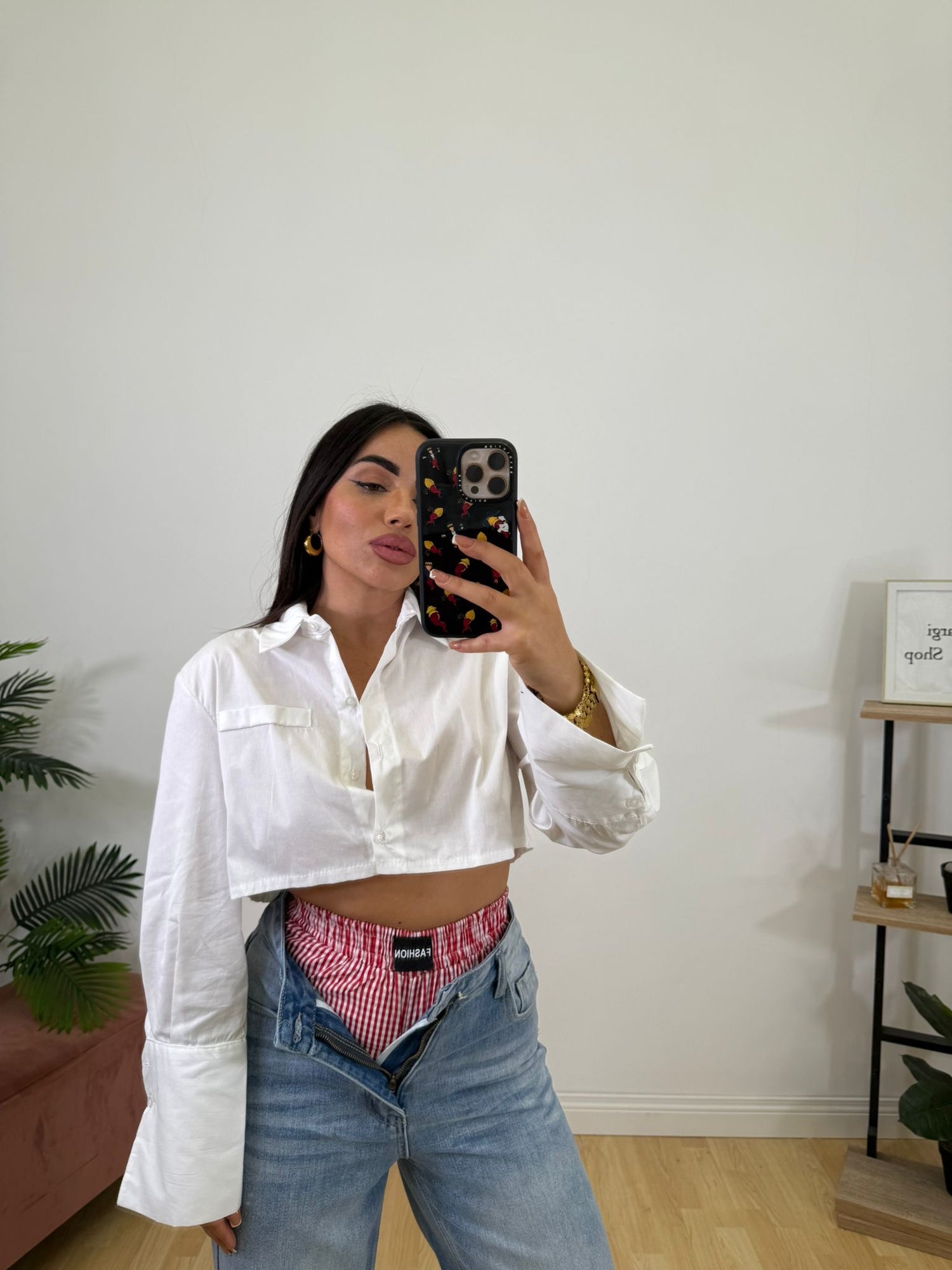 Camicia Crop White