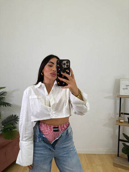 Camicia Crop White