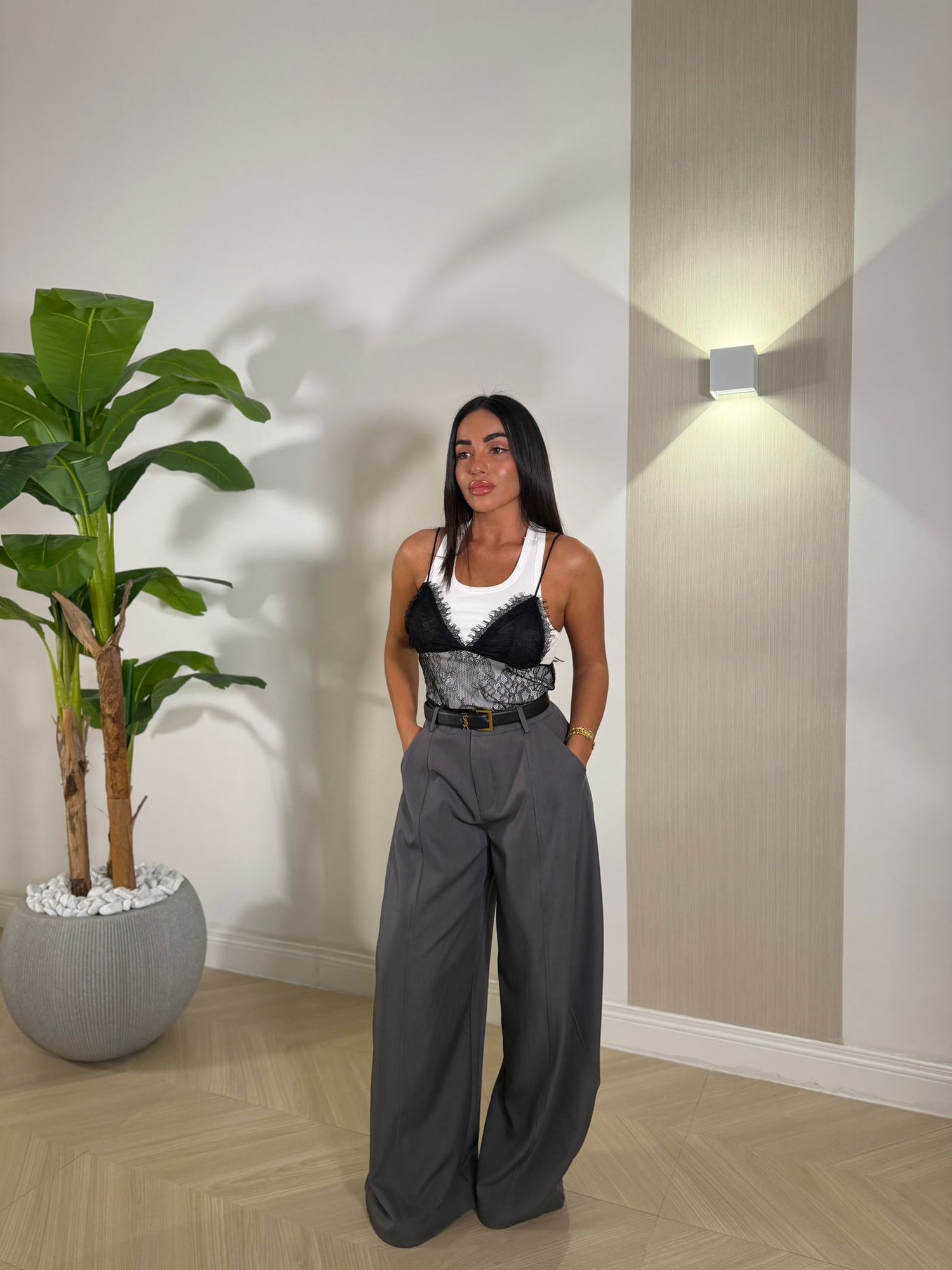 Pantalone Candace Grigio