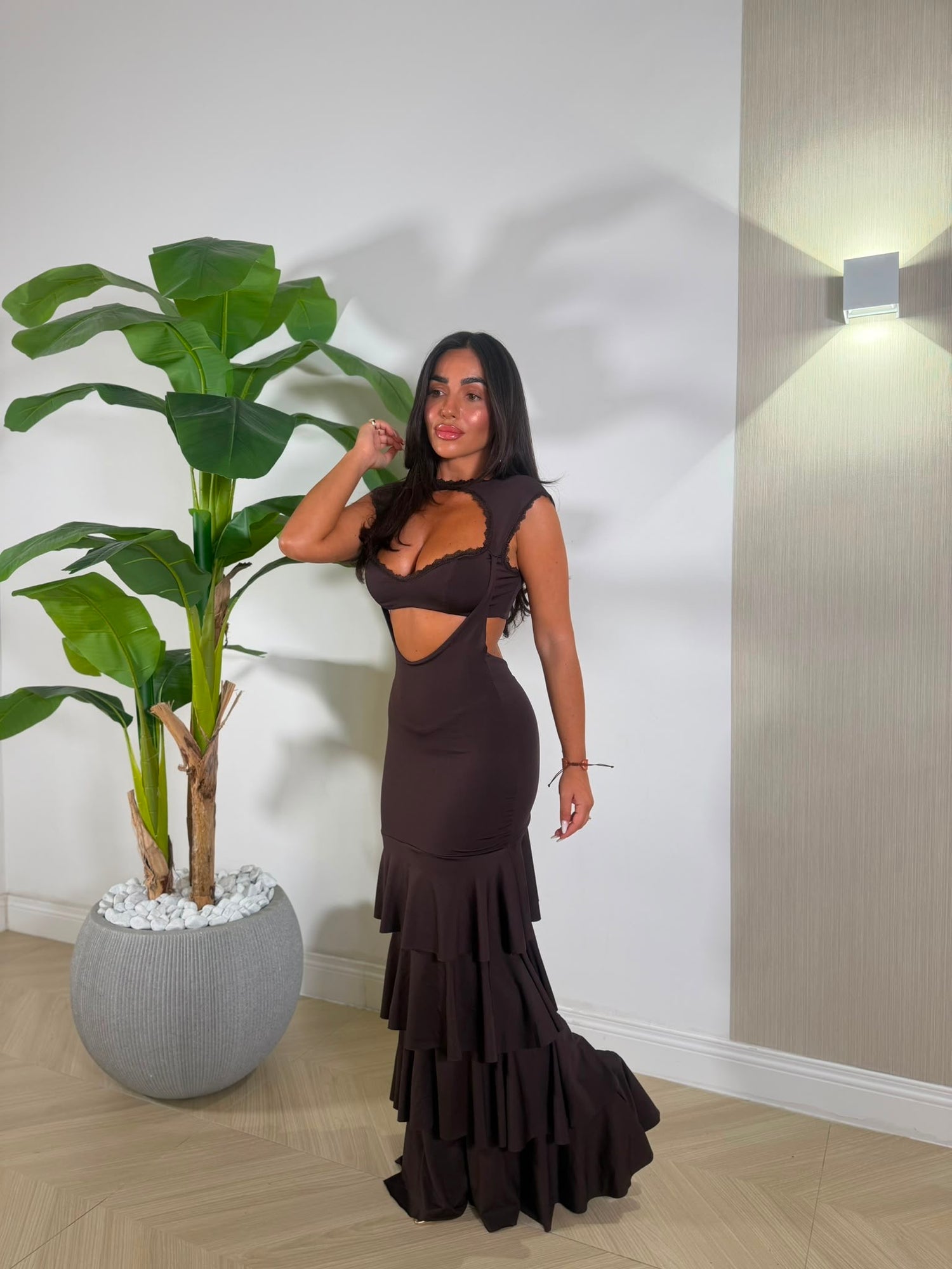 Dress Alena Marrone