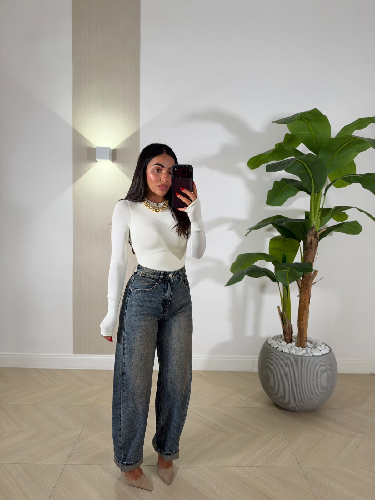Jeans Shiny Brown