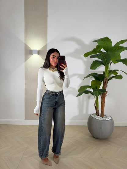 Jeans Shiny Brown