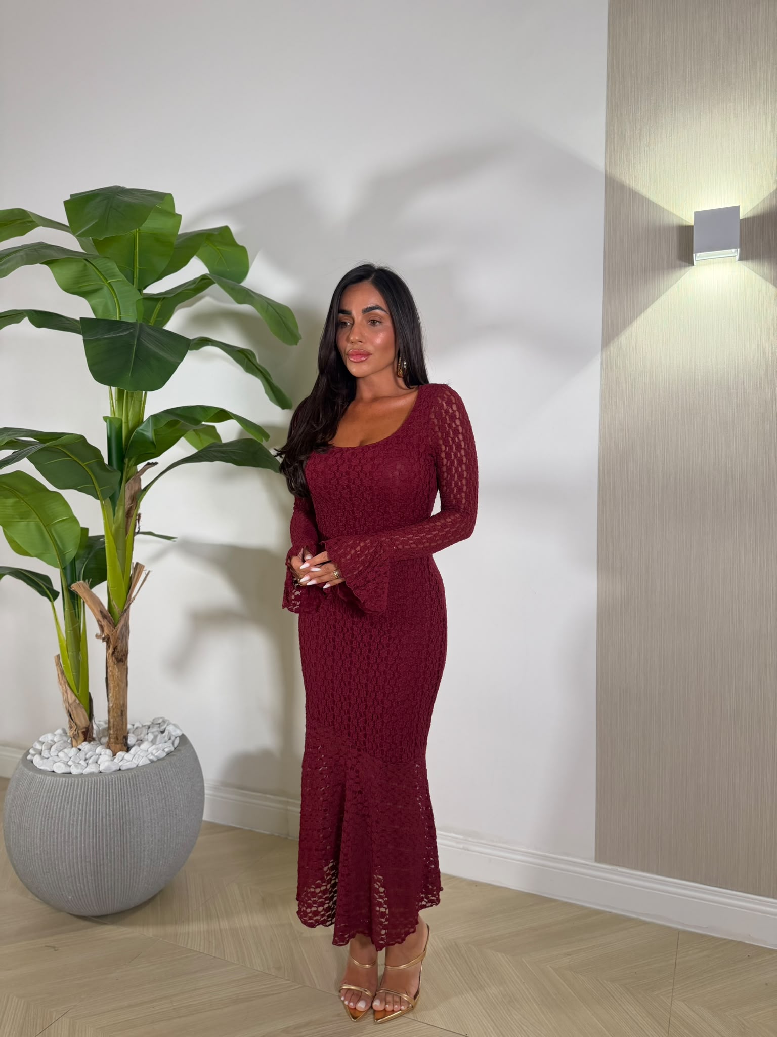Dress Kenza Bordeaux